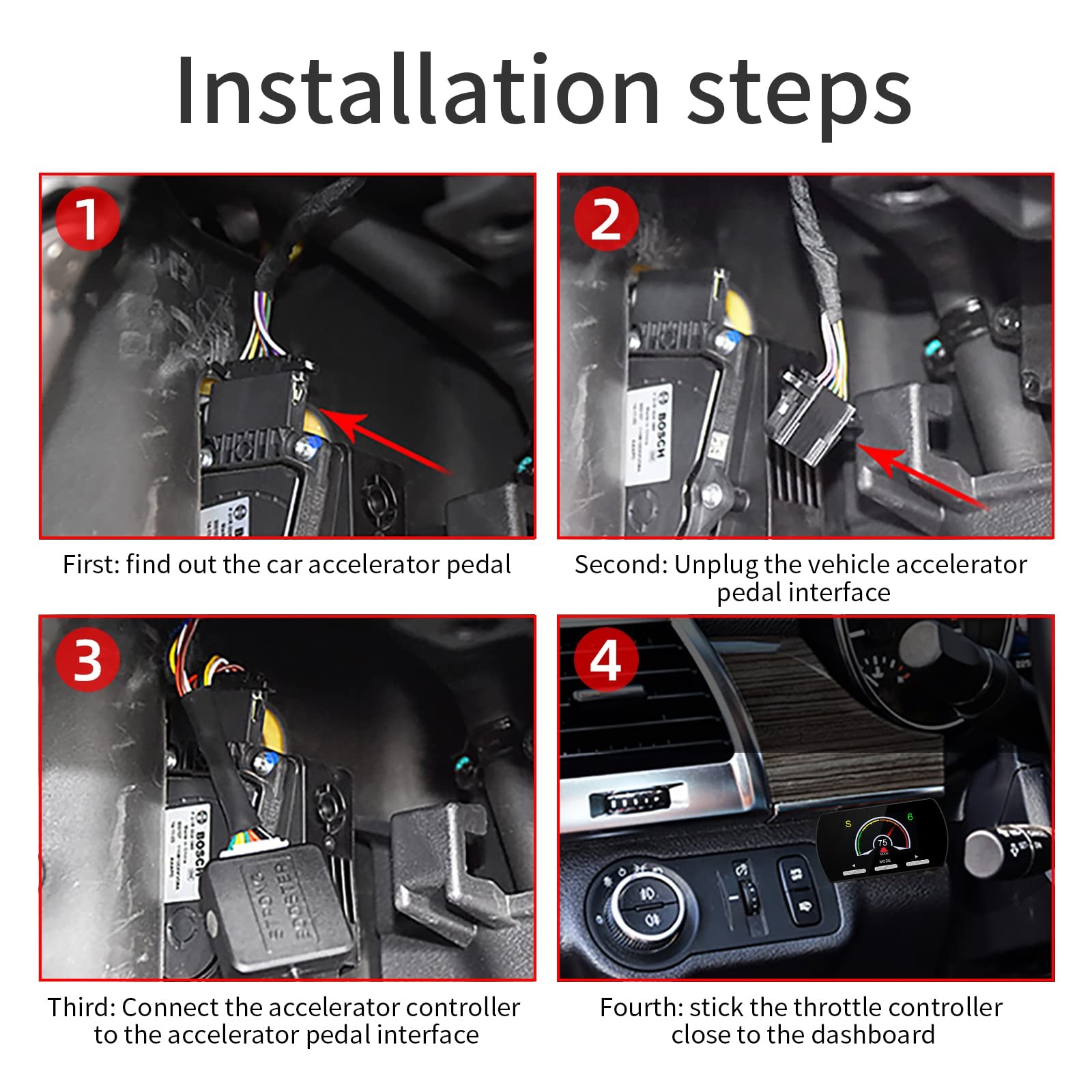 Throttle Response Controller 9 Drive Modes Throttle Controller Electronic Ped...