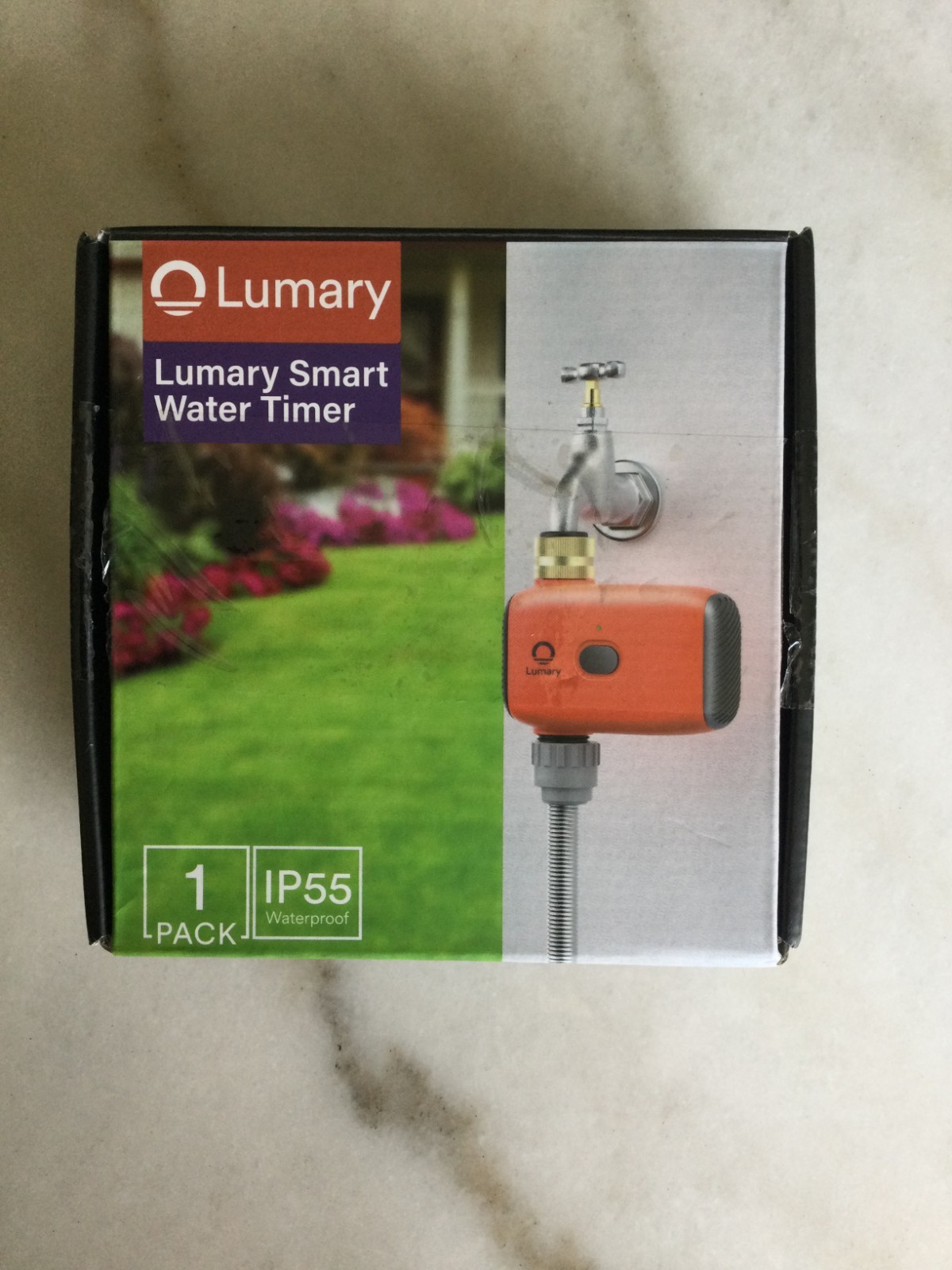 Lumary Smart Water Timer, IP55 Waterproof (1 Pack)