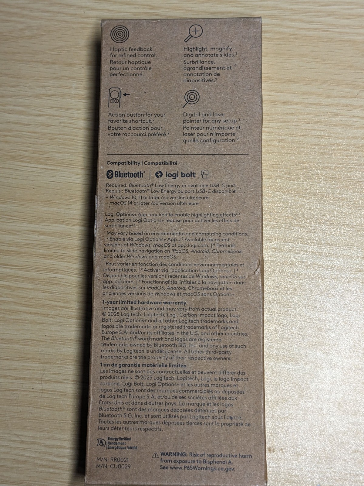 Logitech Spotlight 2 910-007671 Advanced Wireless Presenter Remote with Haptics