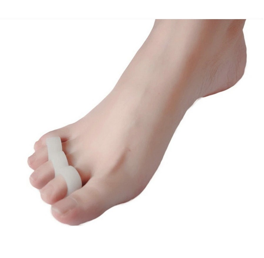 Combo Pack - 2 Soft Silicone Gel Claw Hammer and 2 Single Toe Loop Correctors