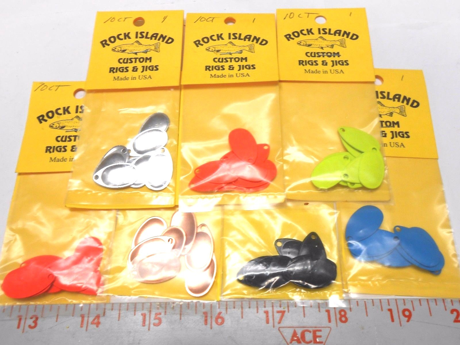 ROCK ISLAND # 1 FRENCH SPINNER BLADES  10 CT