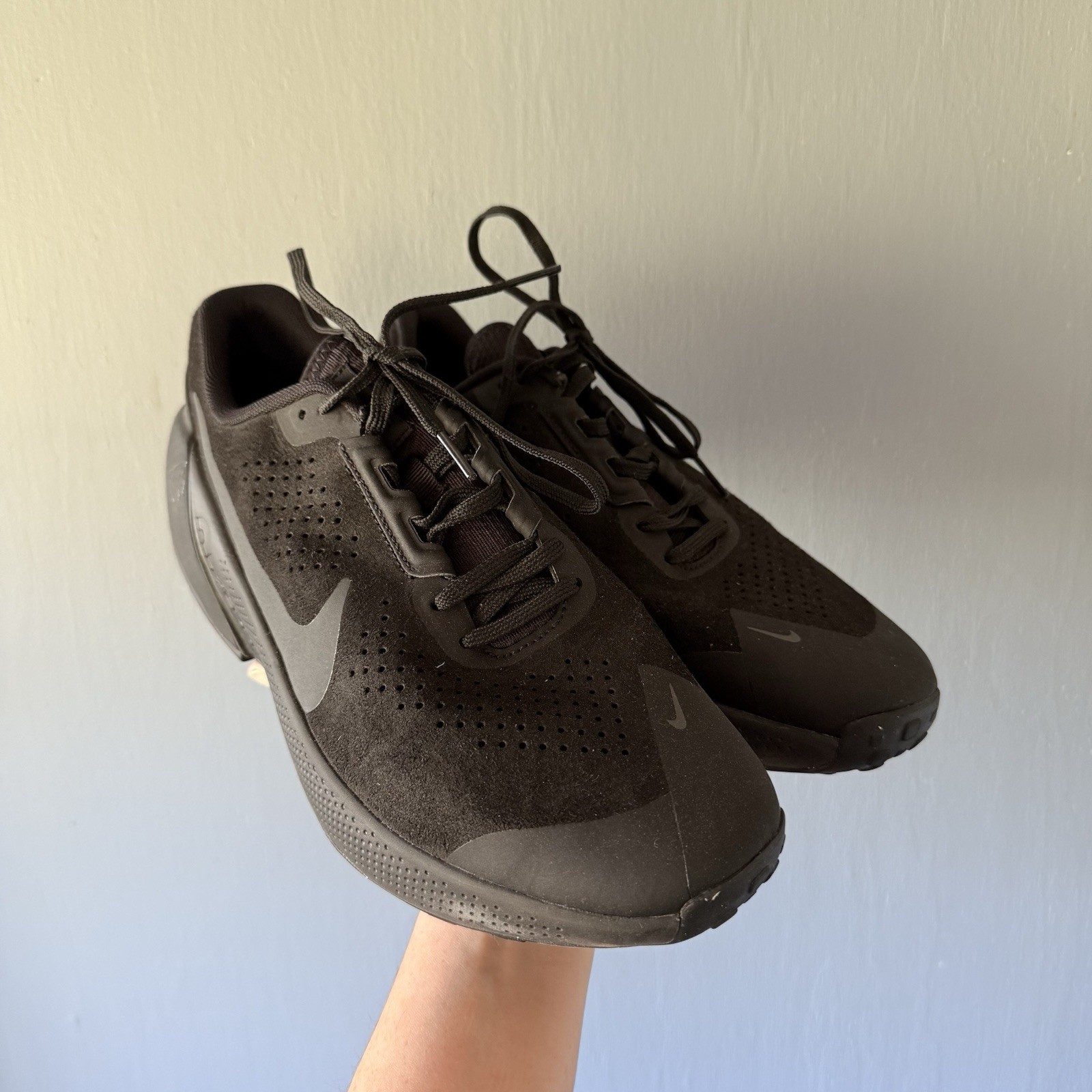Men’s Nike Zoom Running Shoes Sz 10 Black Athletic Walking Tennis Sneakers