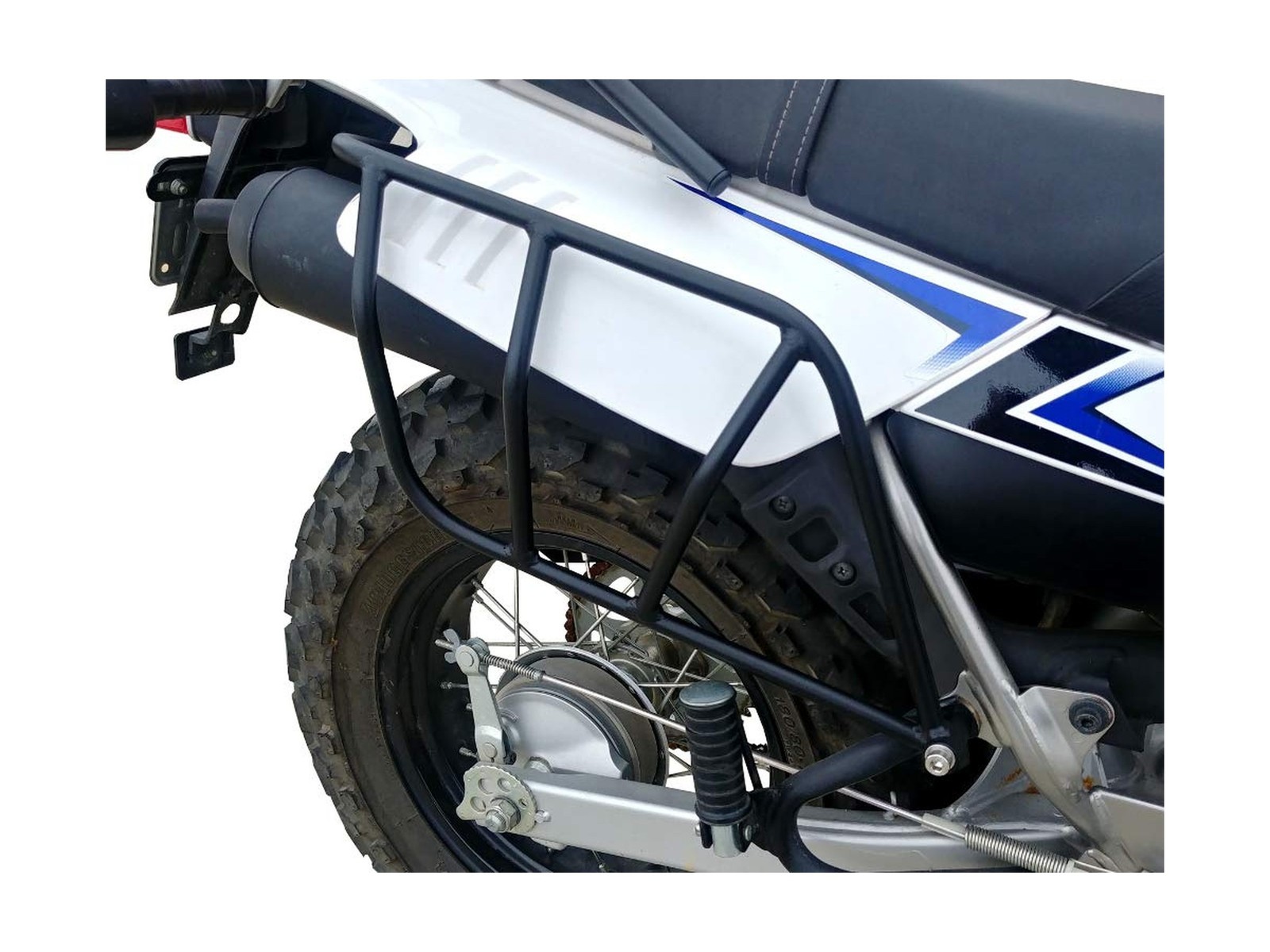PMRACKS TW200 Side Luggage Racks (1987-Present) Yamaha TW 200 Rack 1987 1988 ...