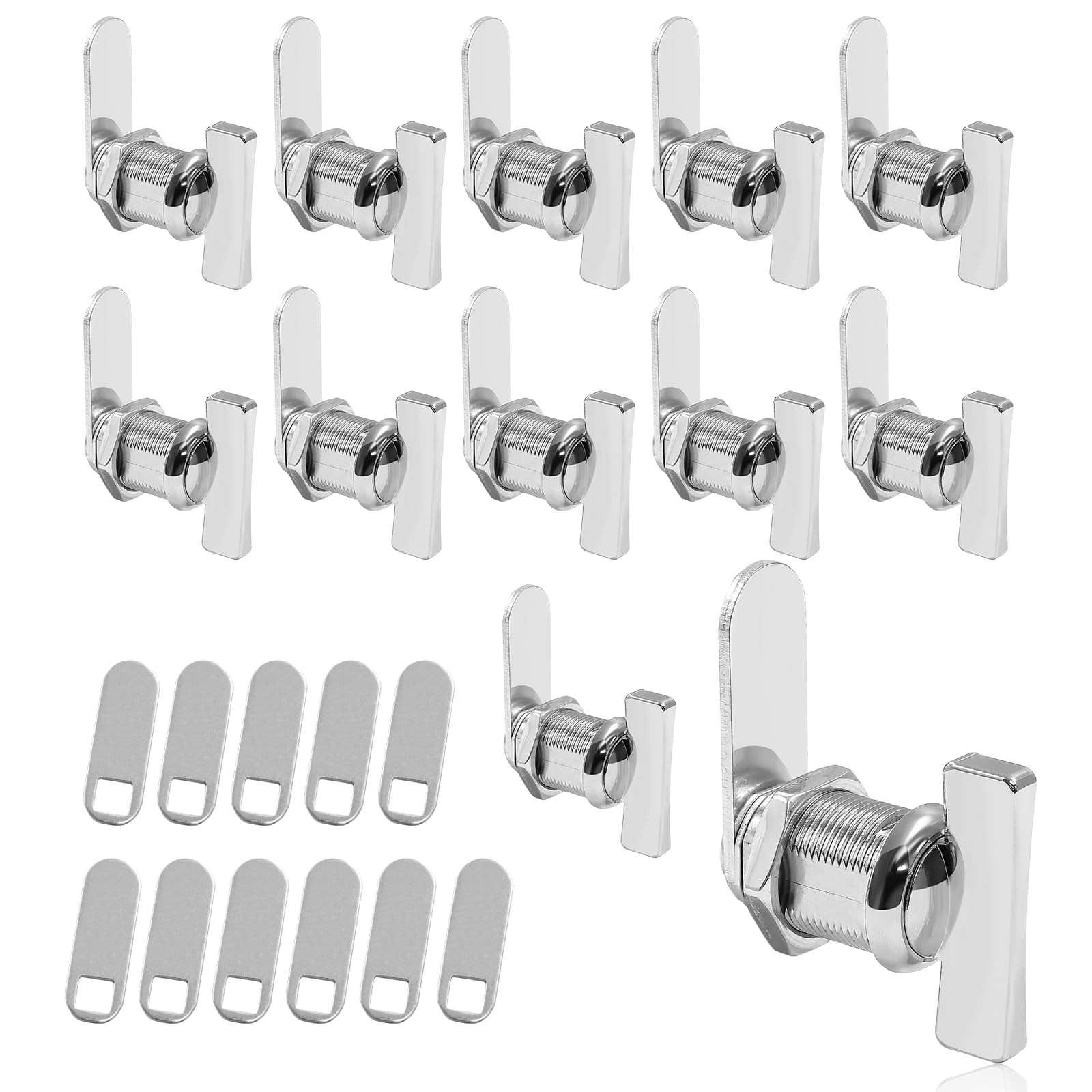 Moicstiy 12 Pcs Cam Lock Thumb Operated Cabinet 7/8" NonLocking Compartment f...