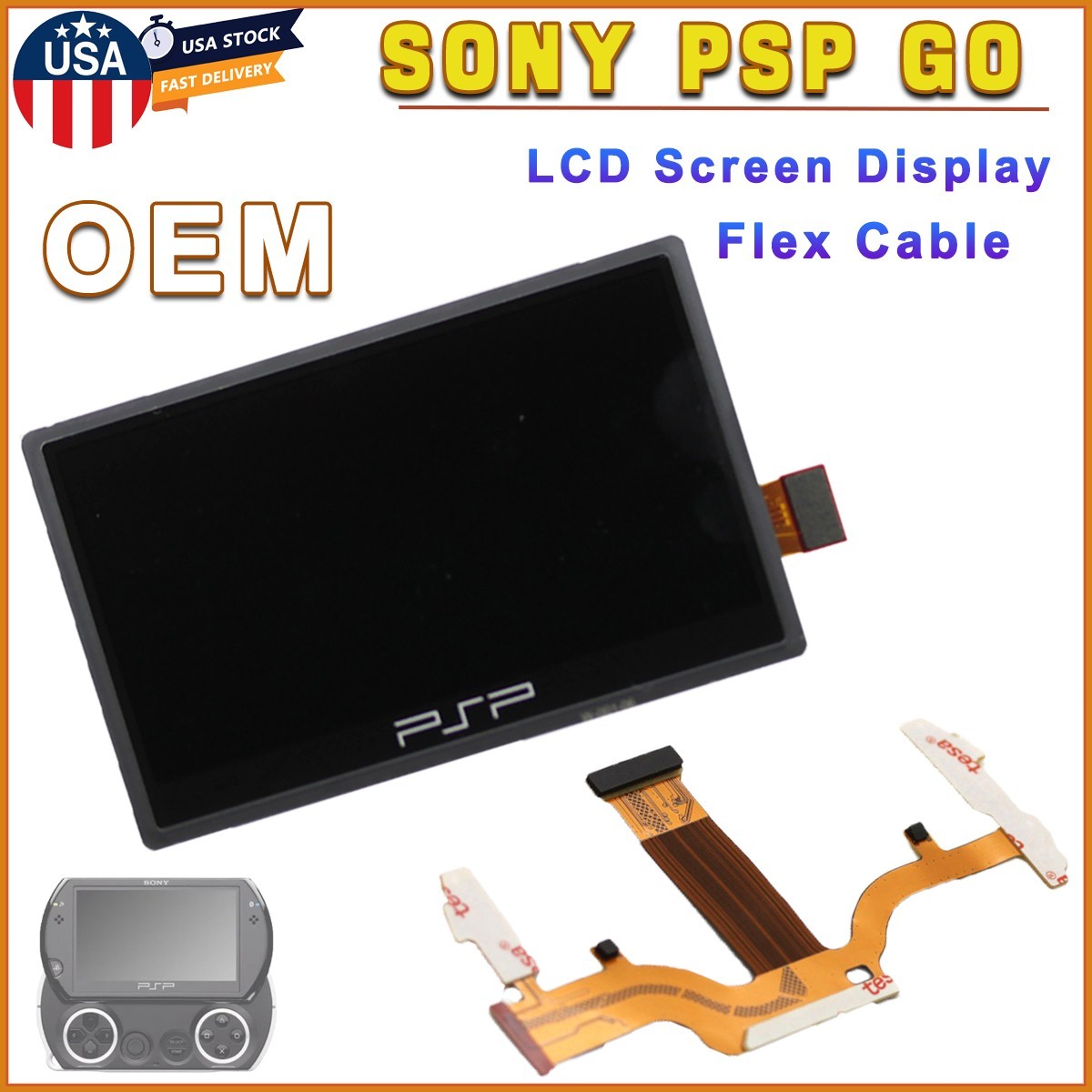 OEM Backlight LCD Display Screen Flex Cable NEW For SONY PSP GO PSPGO Handheld