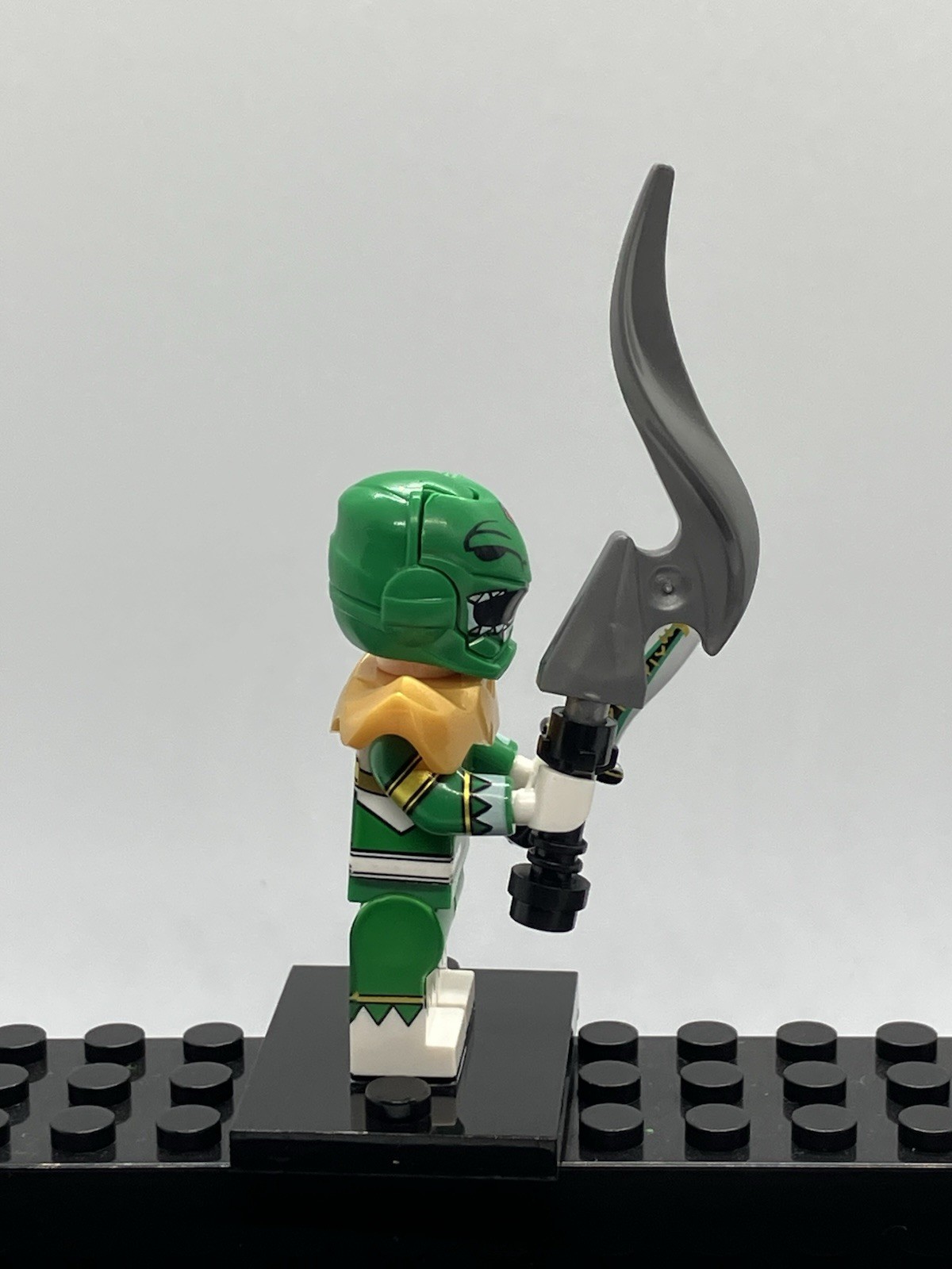 Green And White Custom Power Rangers Mini Figure Set