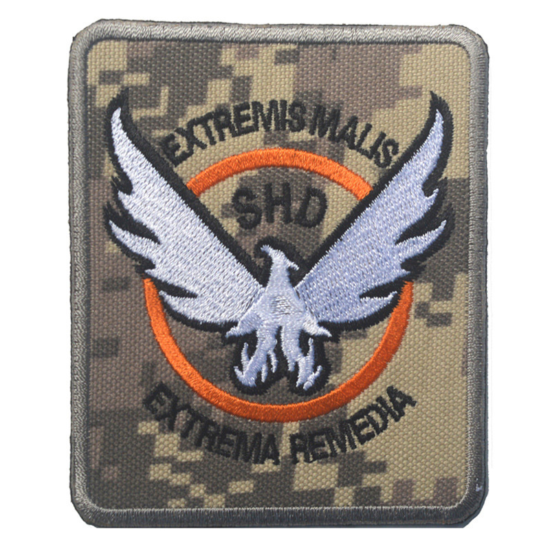 THE DIVISION SHD U.S. ARMY BADGE EMBROIDERED PATCHES HOOK LOOP PATCH *02