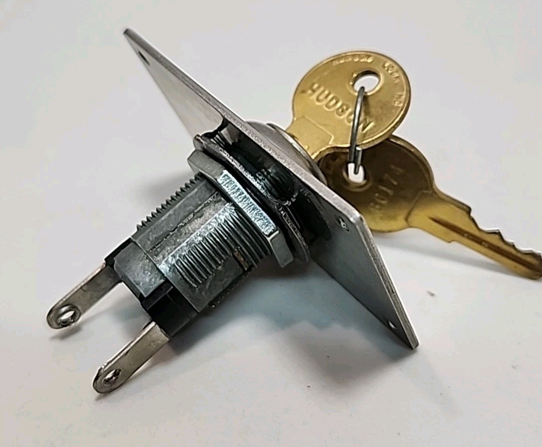 Hudson Switch Lock with Mounting Bracket - Momentary On With Key - Made In USA