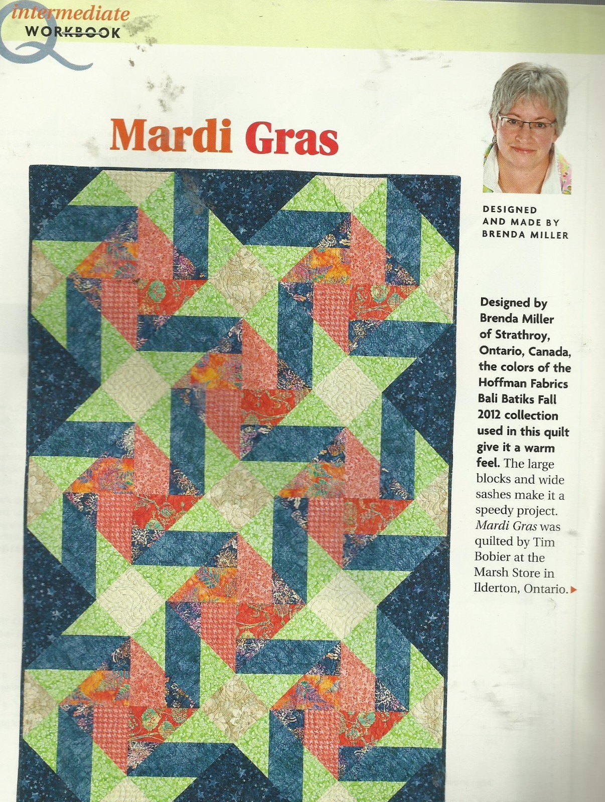 C0529  MARDI GRAS  QUILT  PATTERN/INSTRUCTIONS