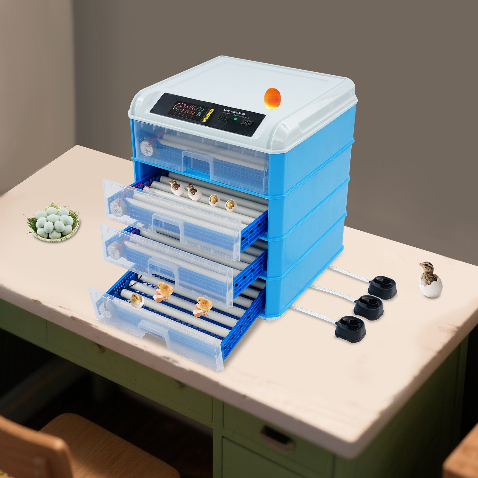 Egg Incubator Large Hatcher Machine with Automatic Eggs Turning for Chicken Duck