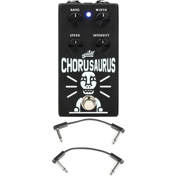 Aguilar Chorusaurus V2 Bass Chorus Pedal with EBS Patch Cables