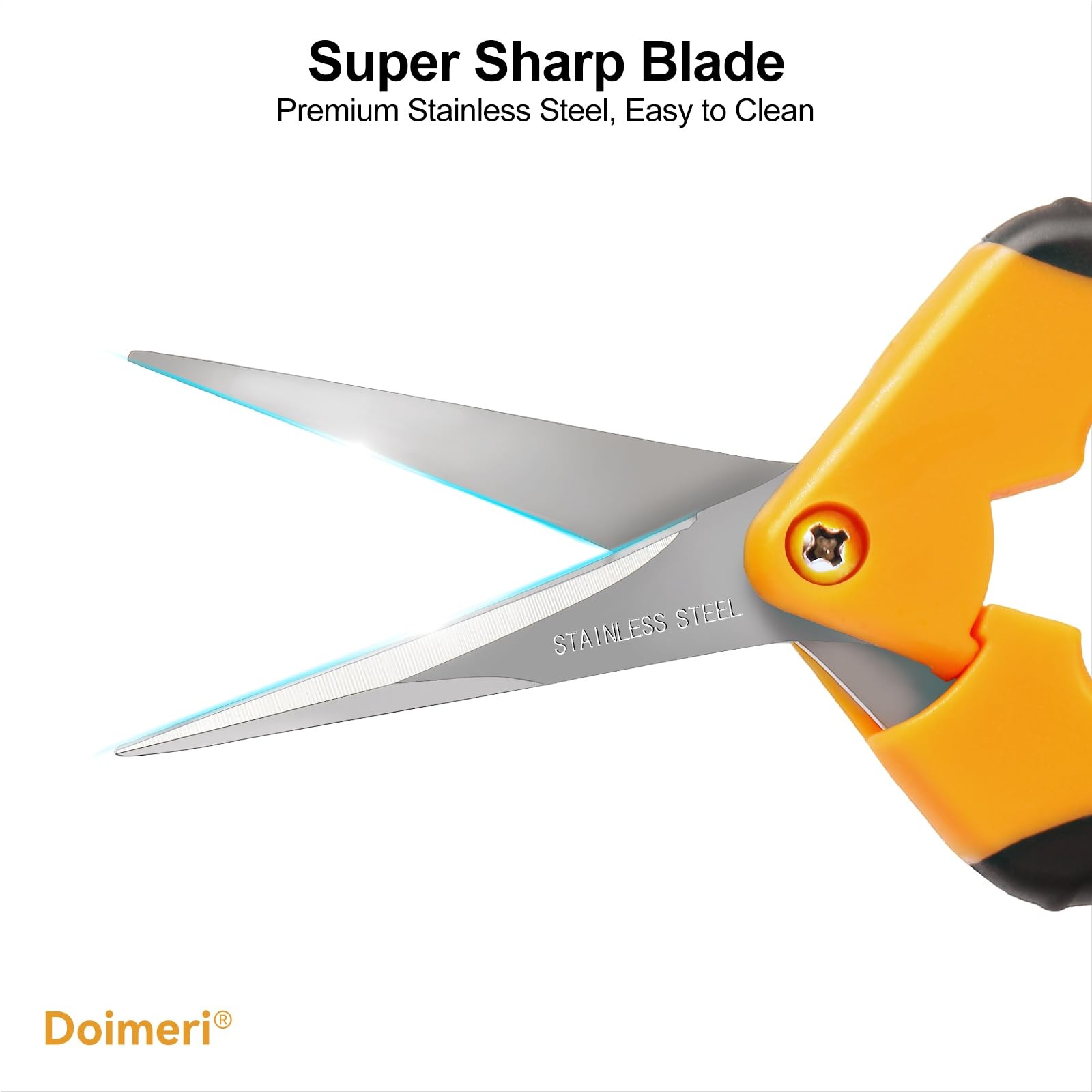 Doimeri 2 Pack Pruning Shears, 6.5” Gardening Scissors with Sharp Stainless S...