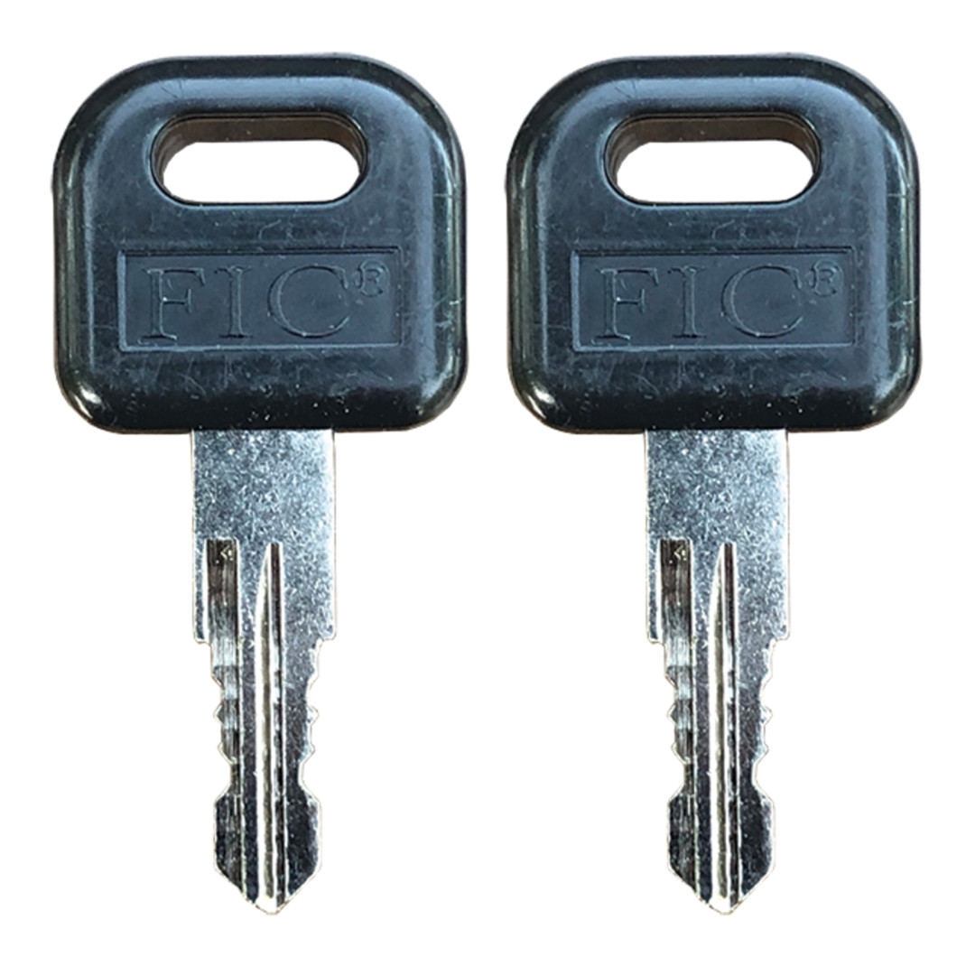 2 Keys CW420 FIC Entry Door Lock Handle Knob Deadbolt RV Motorhome Trailer Key