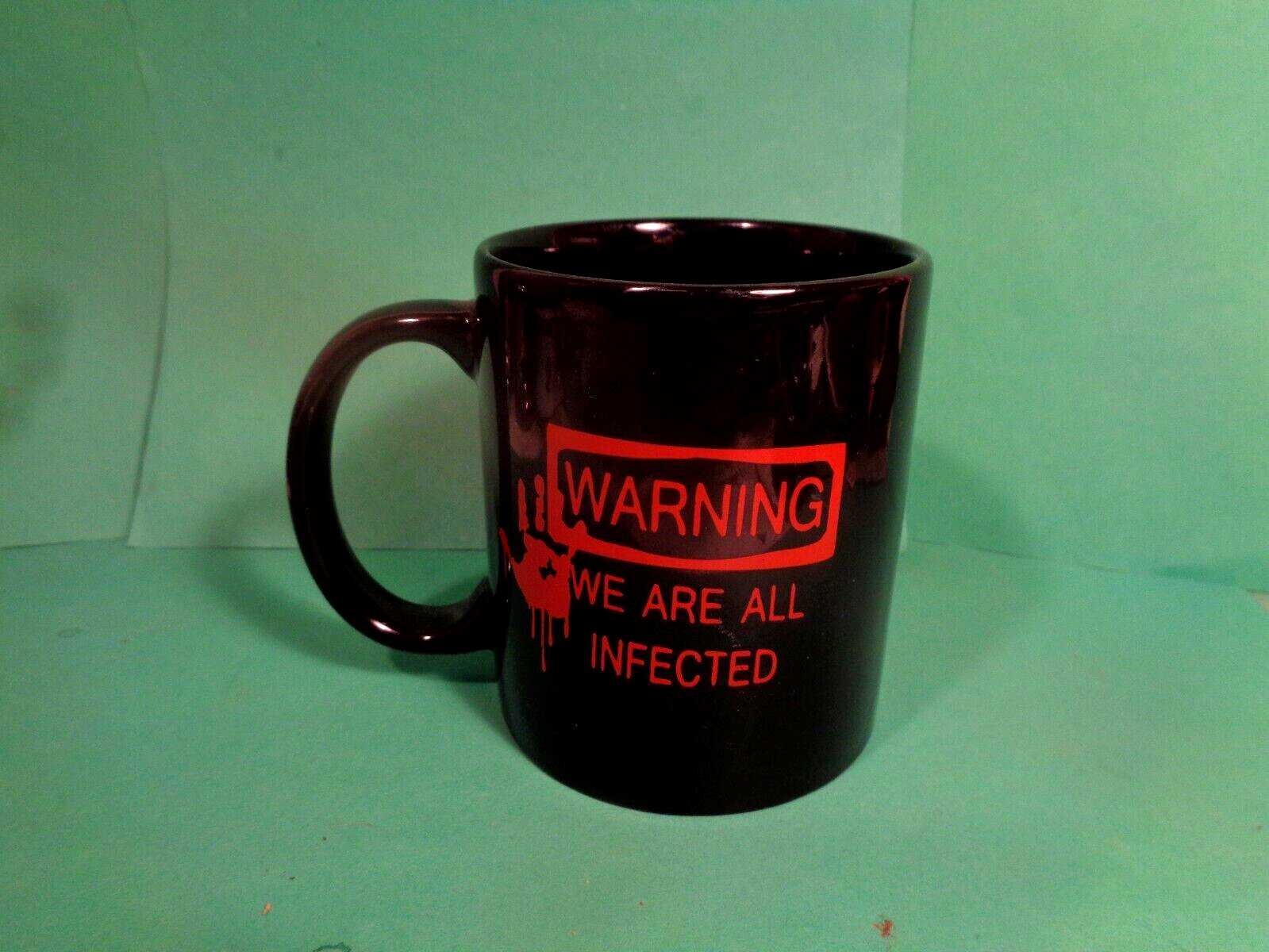Warning/We Are All Infected Coffee Mug (Used/EUC)
