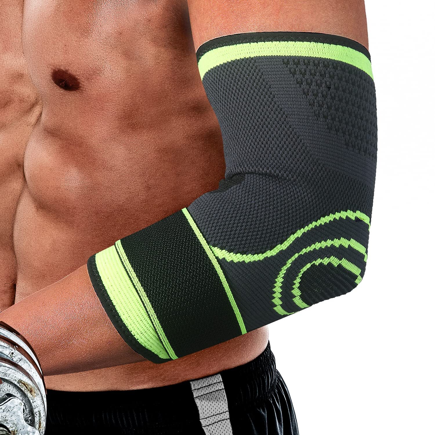 Elbow Brace Compression Support Sleeve Arthritis Tendonitis Reduce Joint Pain
