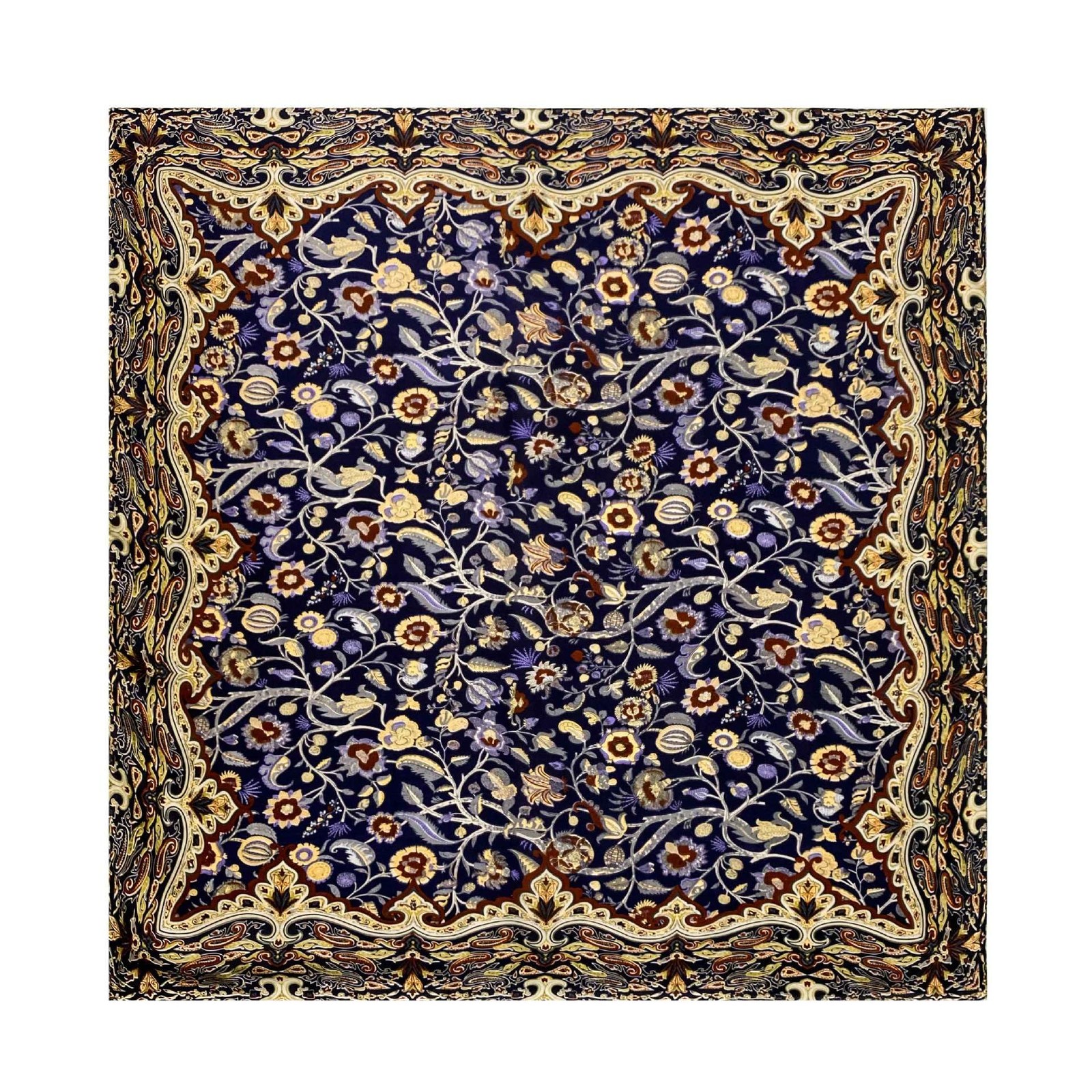Large Square Scarf 43" Silk Scarf Fashion Scarves Silk Feeling Hair Wrapping ...
