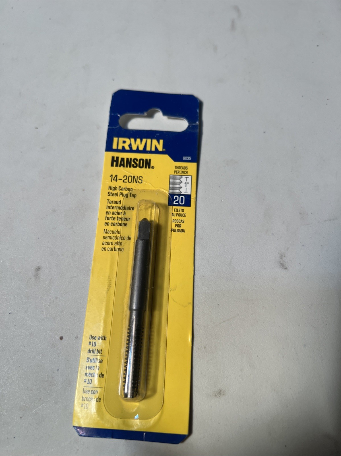 Irwin-Hanson 8035  14-20NS Plug Style Tap  USA  NEW