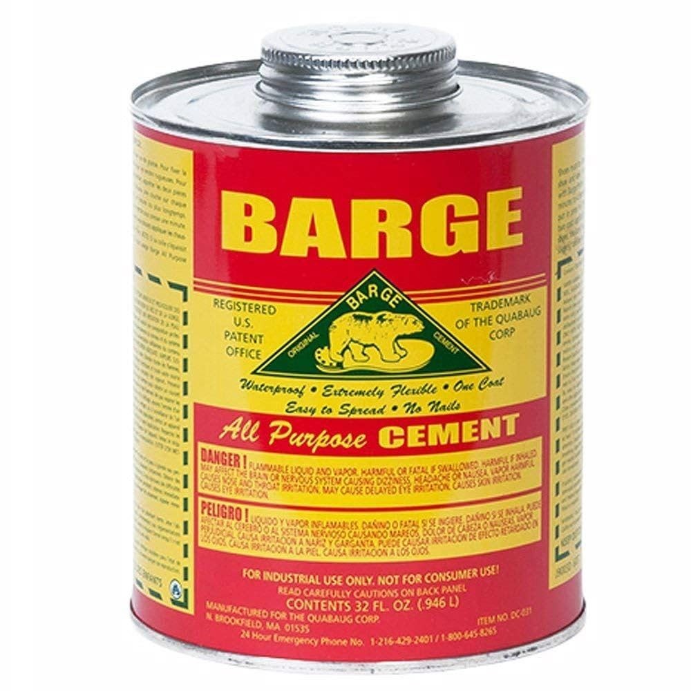 Barge All Purpose Cement Glue 1 Quart Adhesive Includes Applicator Brush