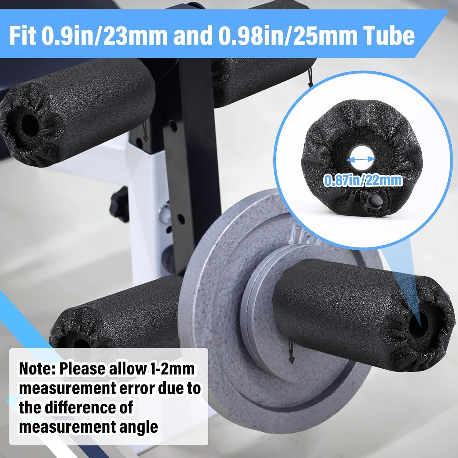 4 Pcs Foam Foot Pads Foam Roller Pad Replacement for Weight Bench Inversion Tabl