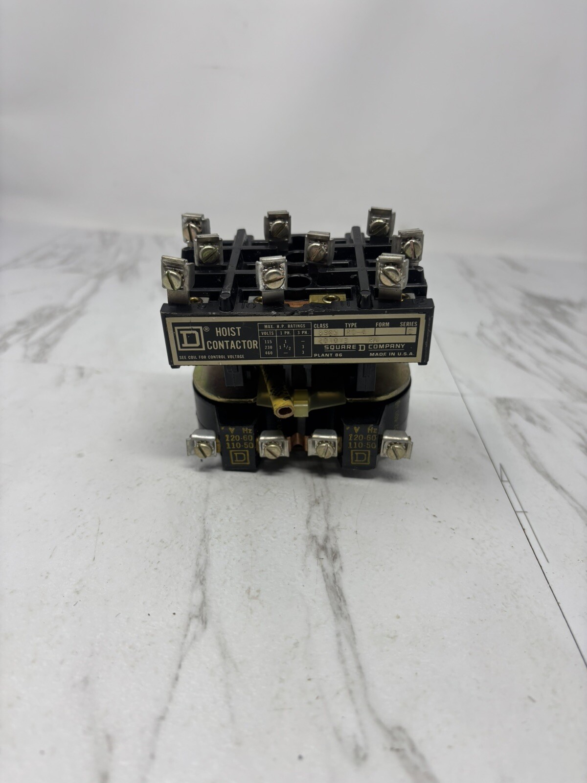 SQUARE D 8965 R0-4  Series C HOIST CONTACTOR 120V 201013 HD