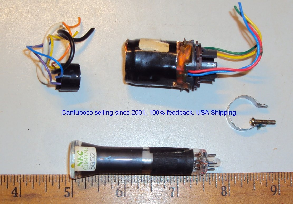 NEC Super Small TV Tube 2.75 x .75 round tube used nice collector item.