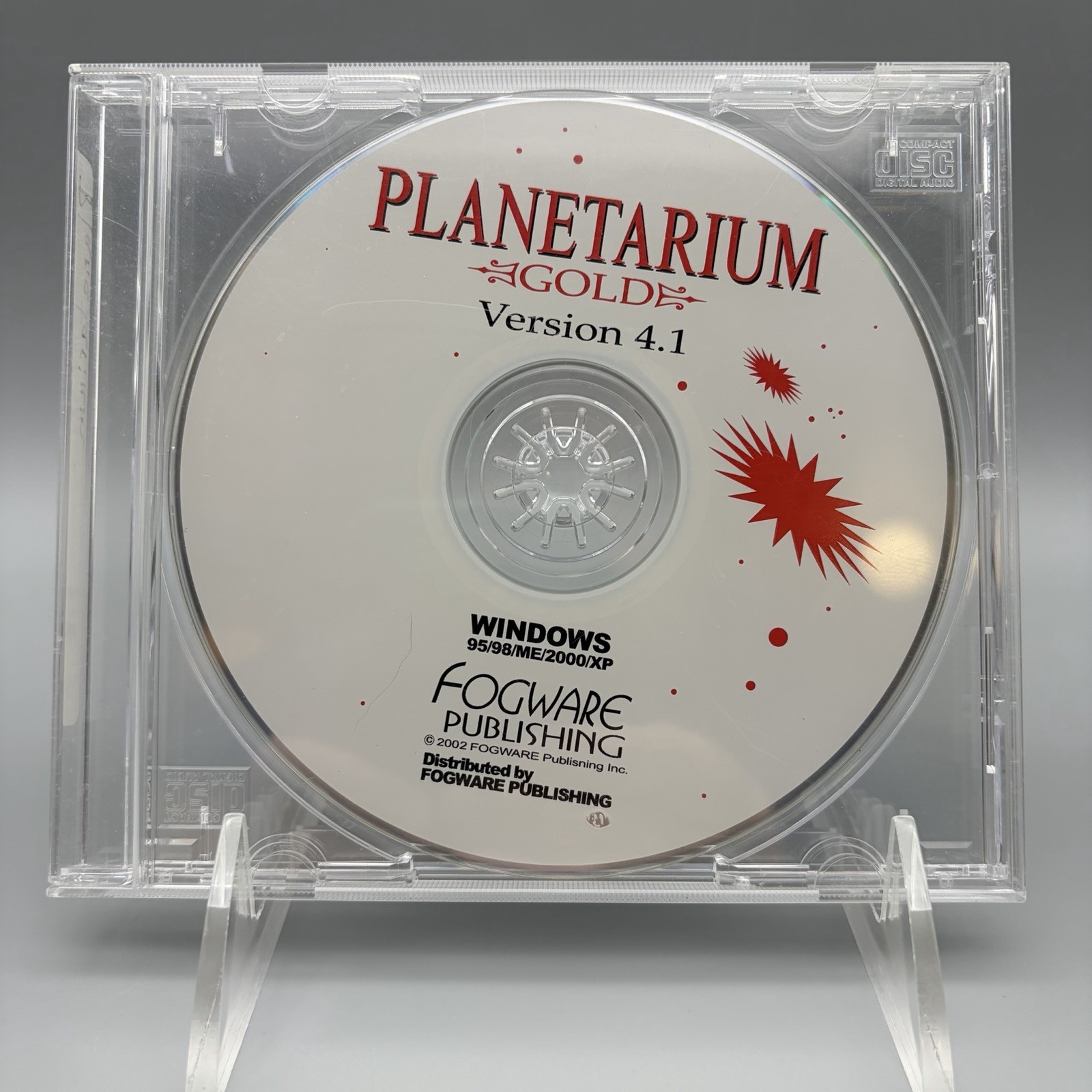 Vintage Planetarium Gold Version 4.1 Software CD 2002 Windows Fogware Publishing