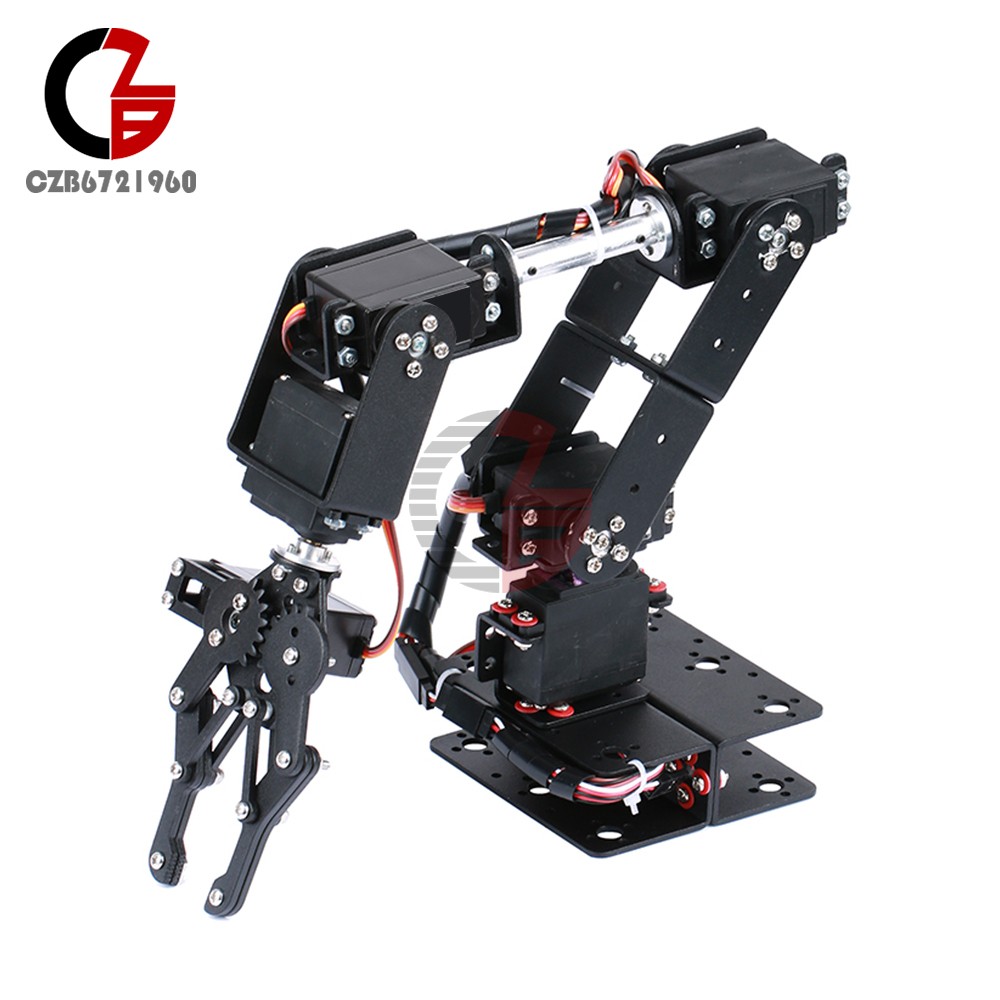6-DOF Robotic Arm multi-DOF Robot Servo Gripper Maker Education DIY Kit