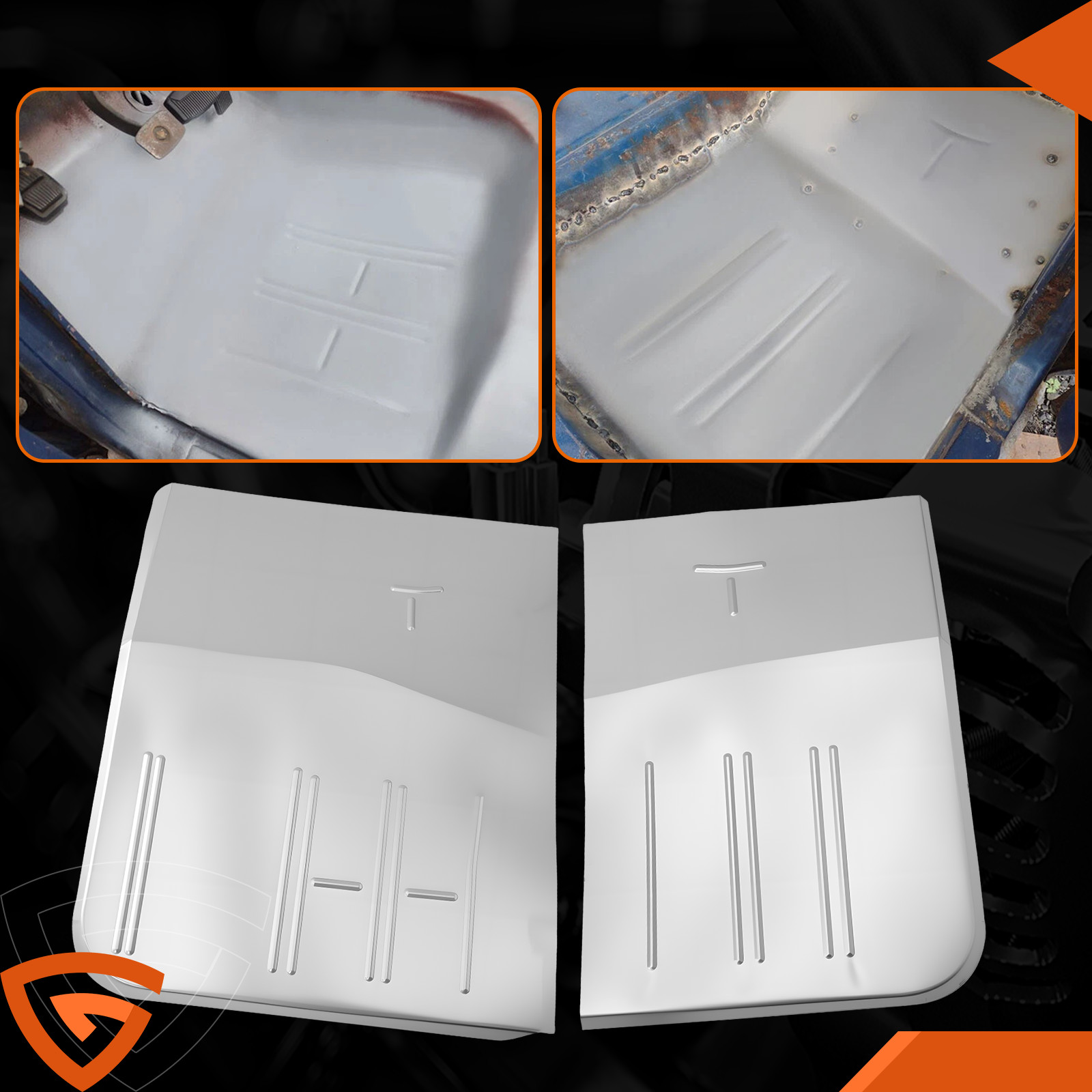 Pair Steel Front Floor Pan Fits For Ford F100 F150 F250 F350 & Bronco 1967-1979