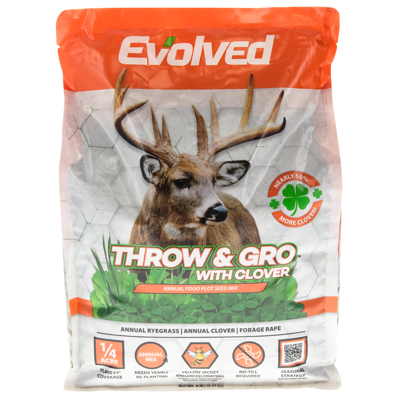 Evolved Throw & Gro with Clover ~ 5 lb ~ FREE SHIPPING