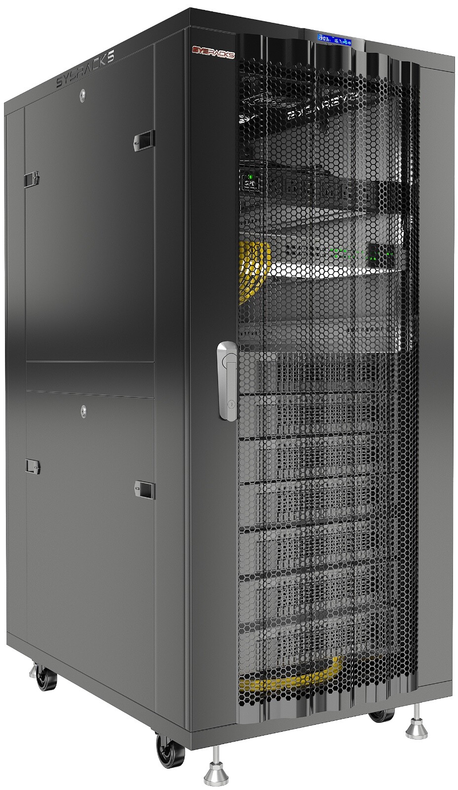 Sysracks 32U 32'' Deep IT Network Data Server Rack Cabinet Mesh Vented Door