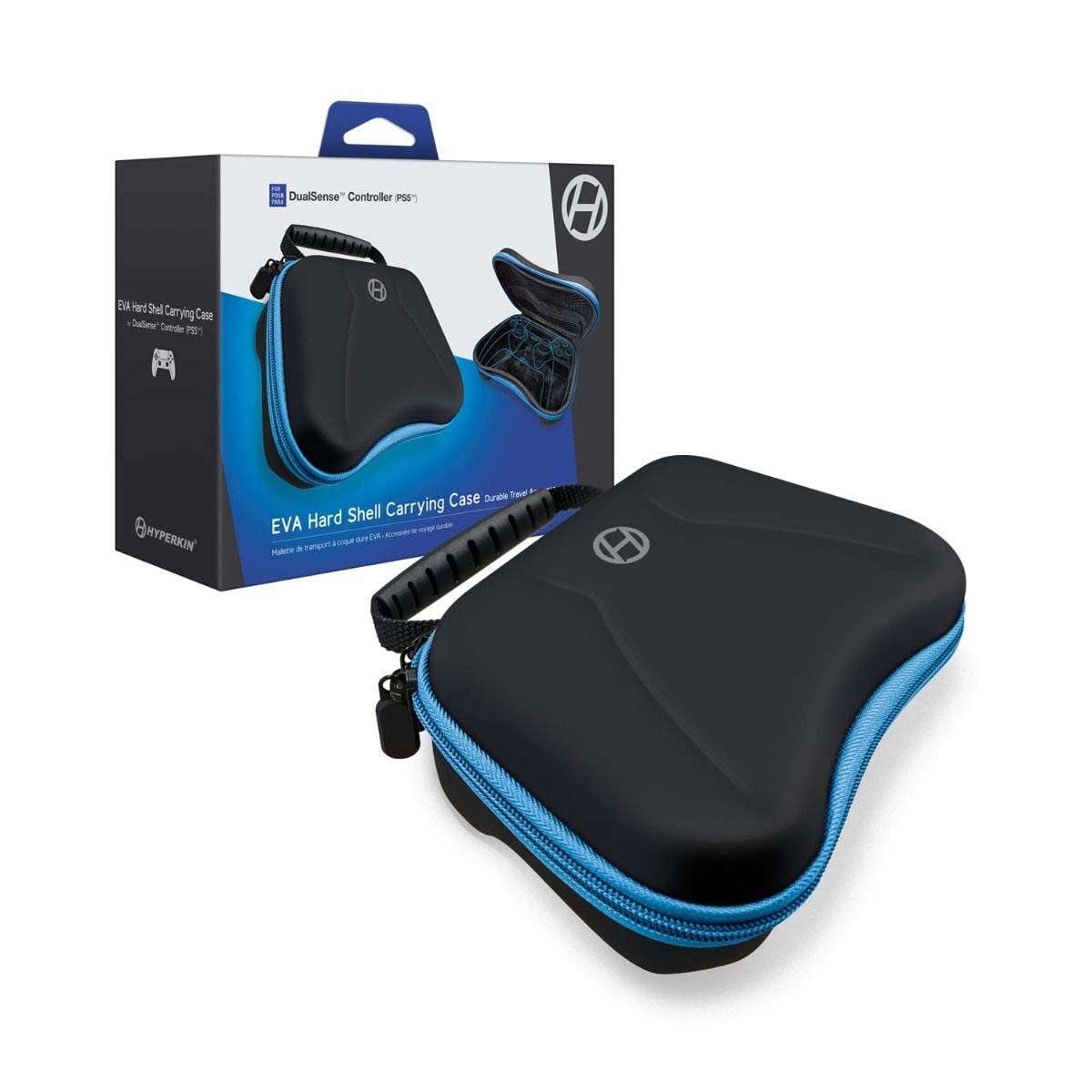Hyperkin EVA Hard Shell Carrying Case for PS5 DualSense Controller(Black, White)