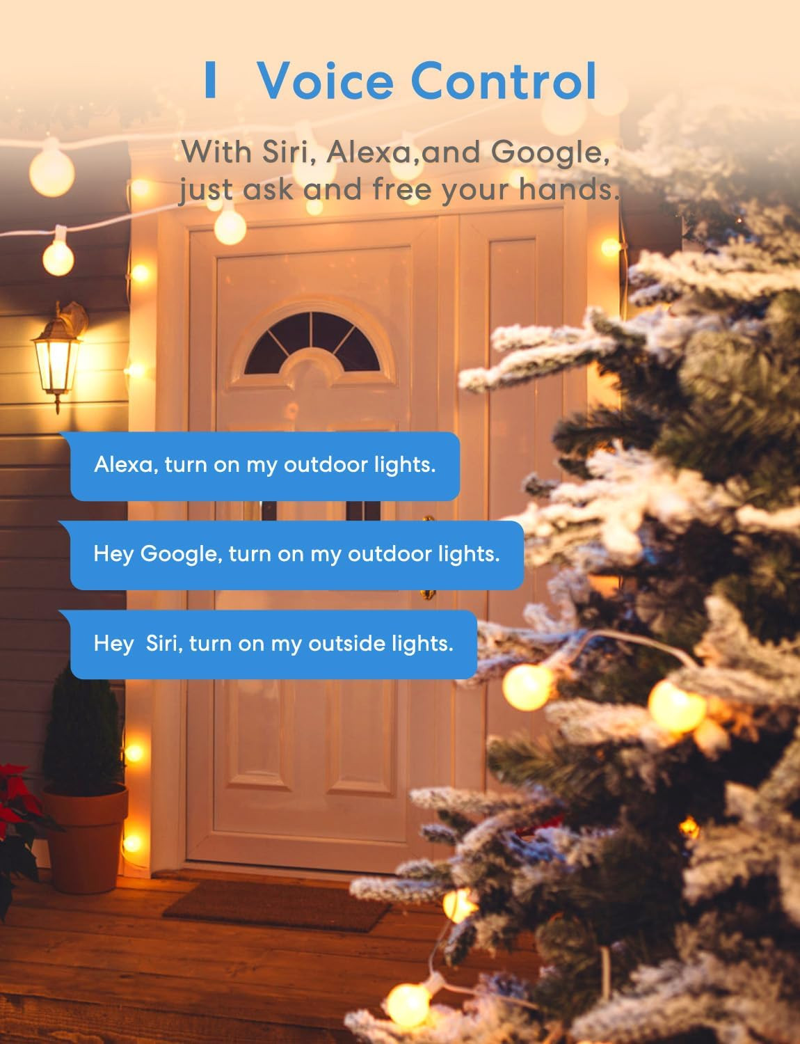 Outdoor Smart Plug Compatible with Homekit, Alexa and Smartthings | Work with Go