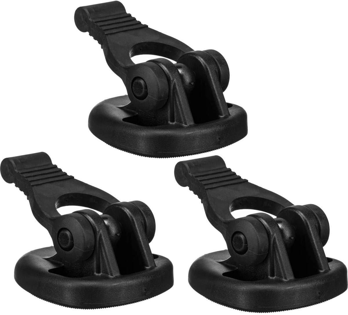 565 Rubber Tripod Shoes for Twin Spiked Feet - Set of 3 (Black)