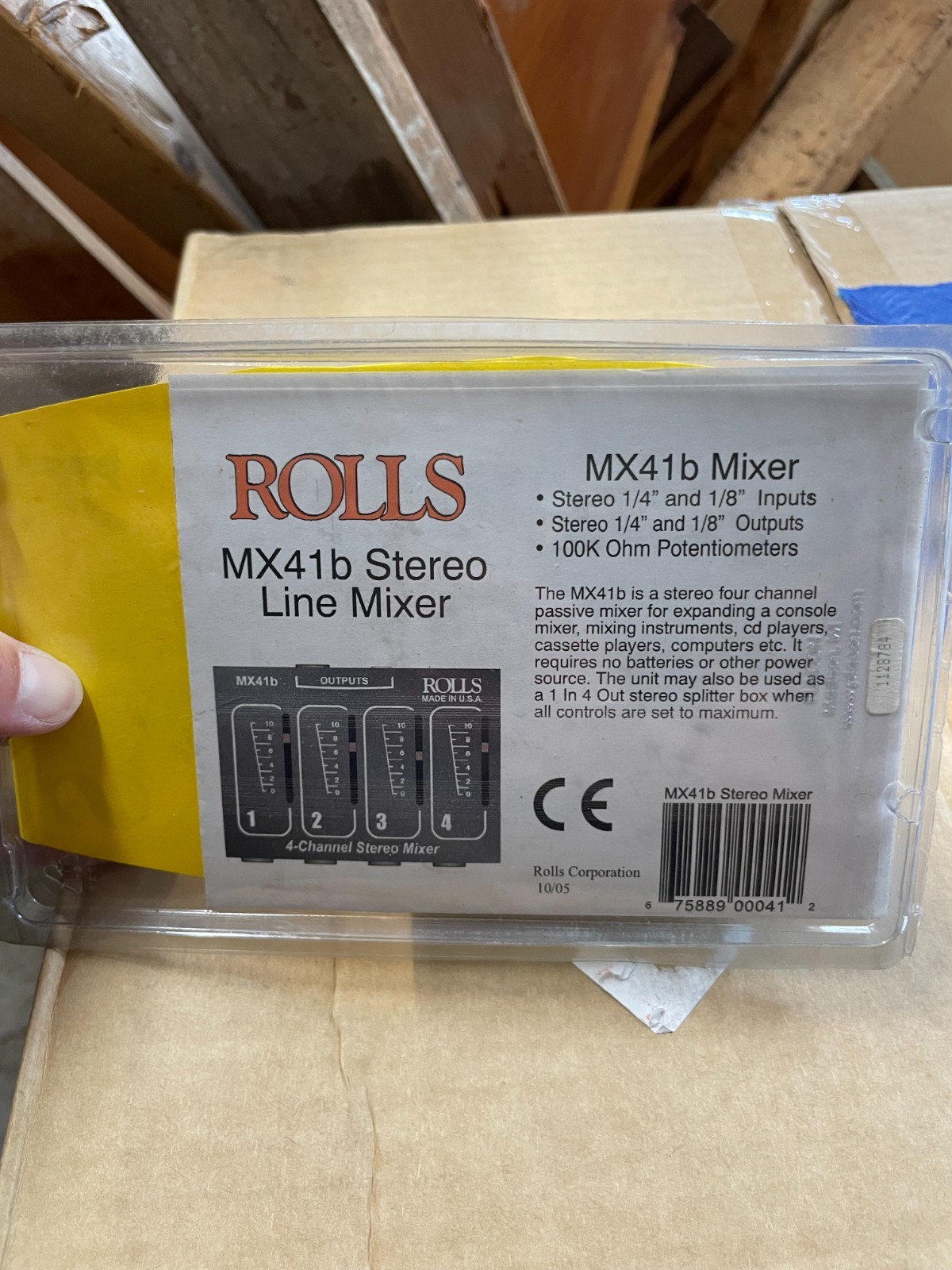 Rolls MX41b stereo line mixer passive input extender