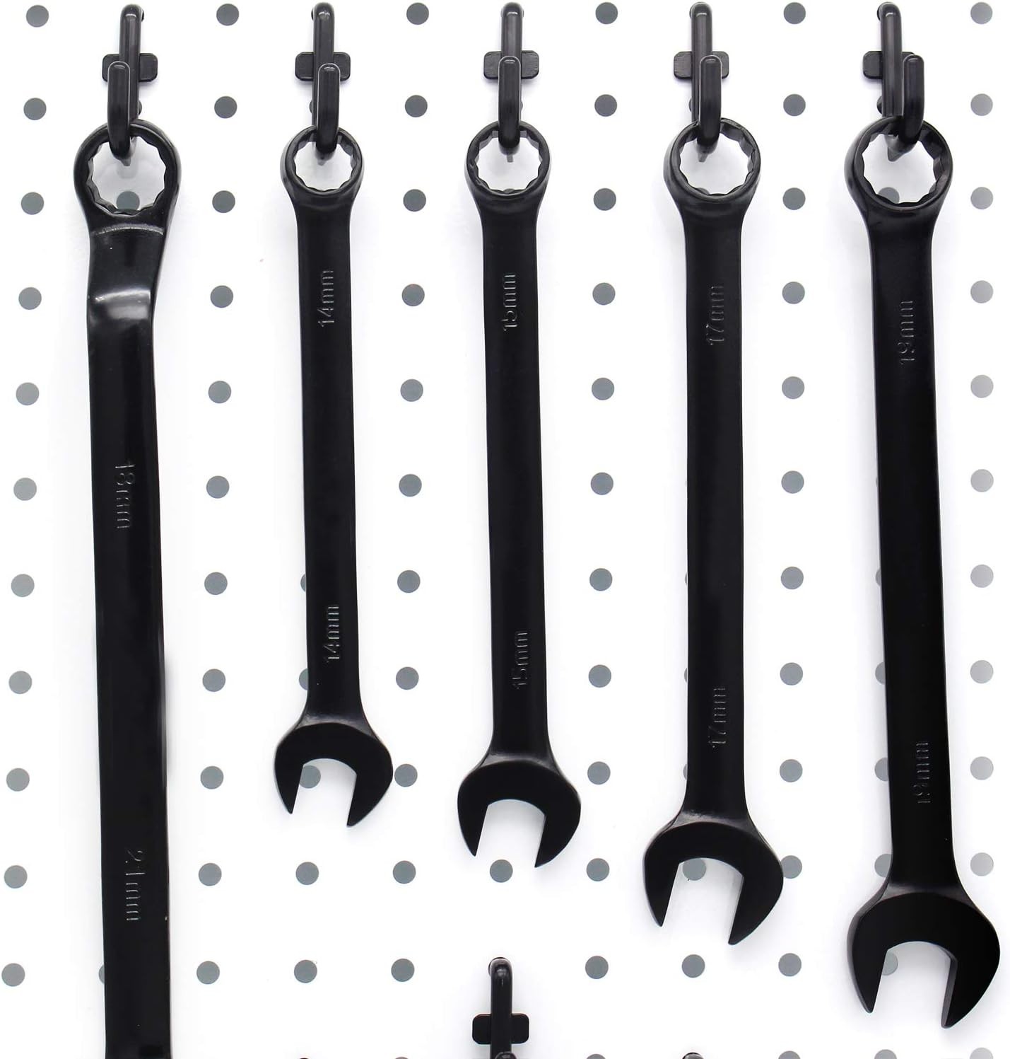 100-Pack Black Pegboard Hooks Kit - Heavy Duty & Easy Install Solutions