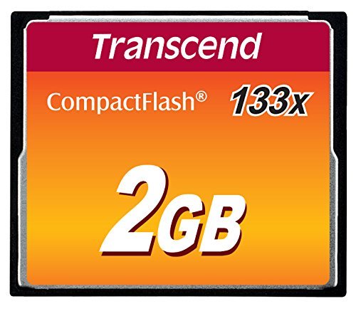 Transcend CF 2GB 133x Compact Flash 2 GB Memory for Nikon, Canon SLR Cameras