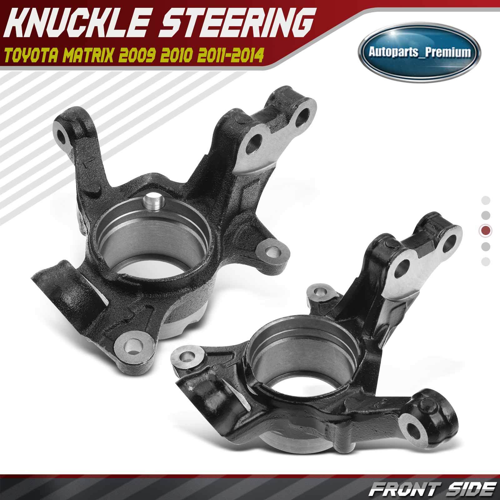 2pcs Front Left & Right Steering Knuckle for Toyota Matrix 2009-2014 AWD L4 2.4L