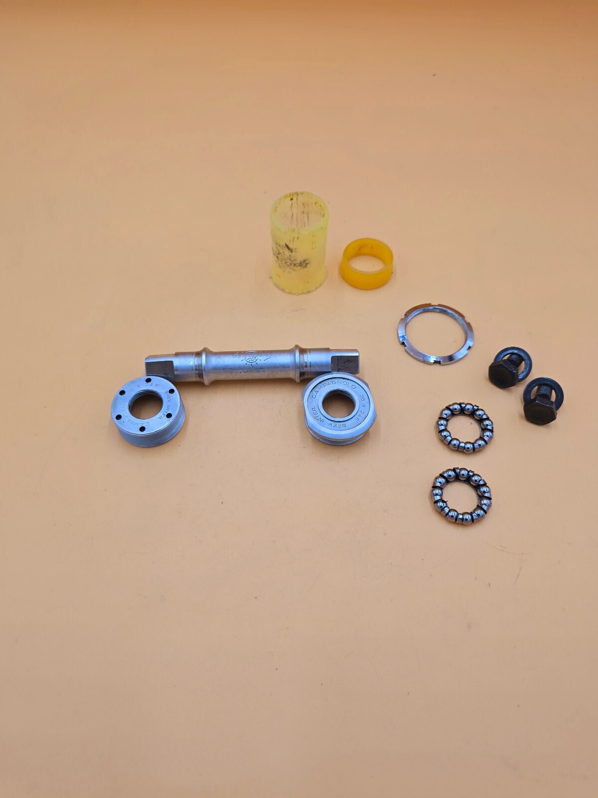 Bottom bracket Campagnolo Record 36x24F Italian ITA bottom bracket vintage 115 mm