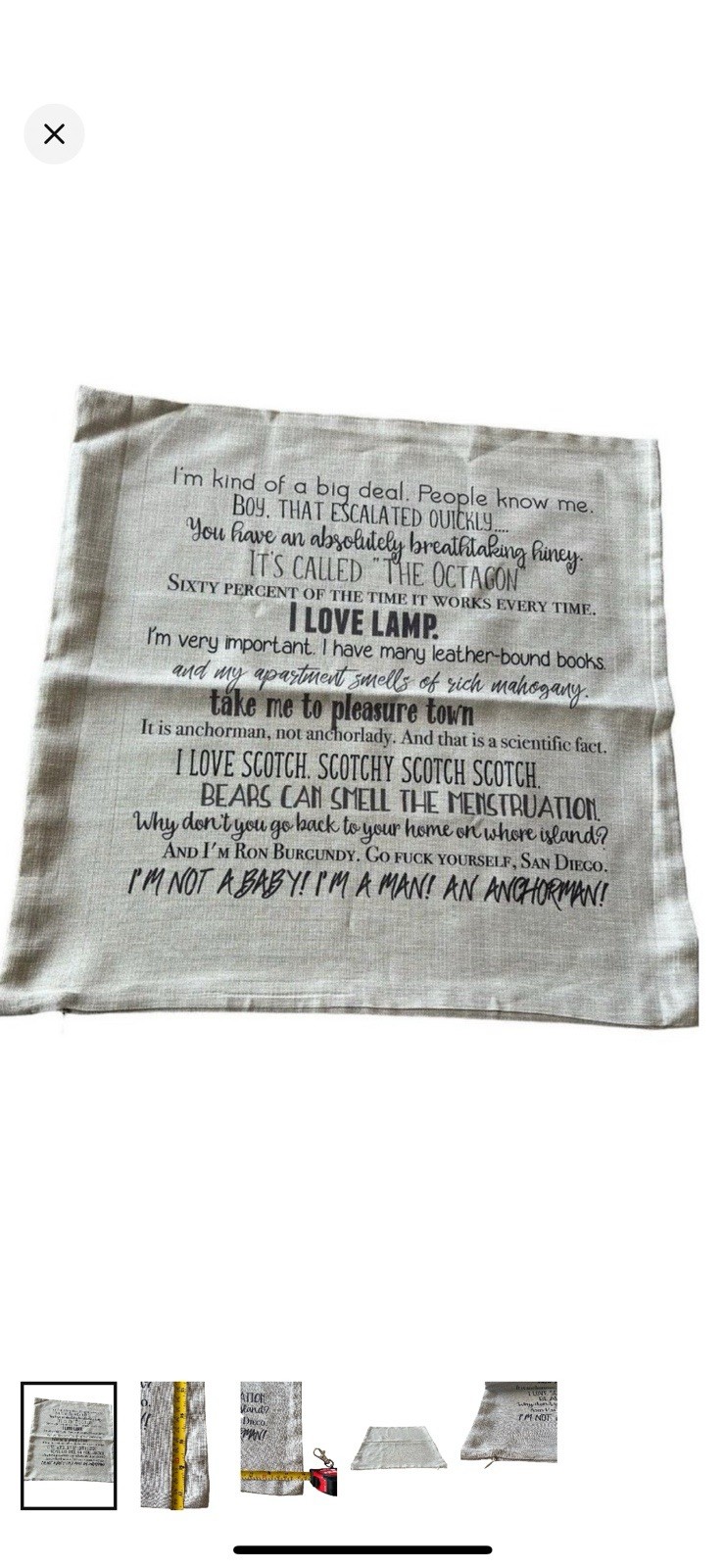 Anchorman The movie Quotes Pillow Covers Case