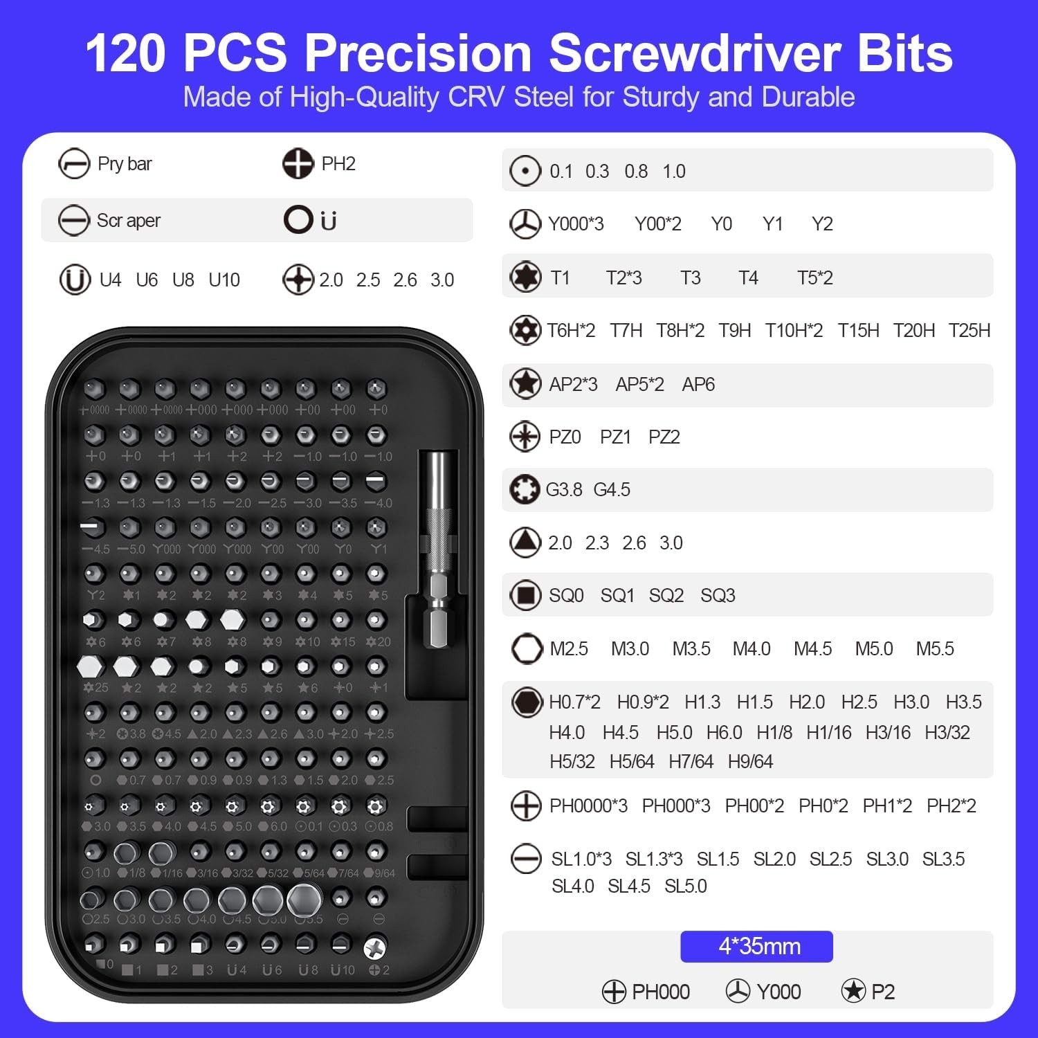 "Gunsmith Screwdriver Set Wheeler Gunsmithing Firearm Tools Kit 120 Bits Pro NEW