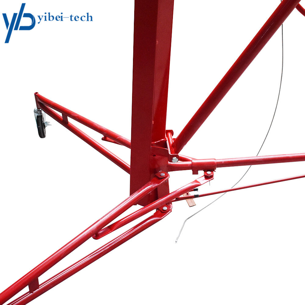 16FT Drywall Lift Plasterboard Panel Rolling Lifter Lockable Industrial Tool