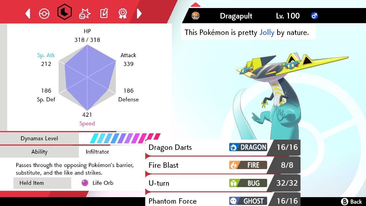 Pokemon Sword and Shield 6iv Shiny Dragapult - FAST DELIVERY!