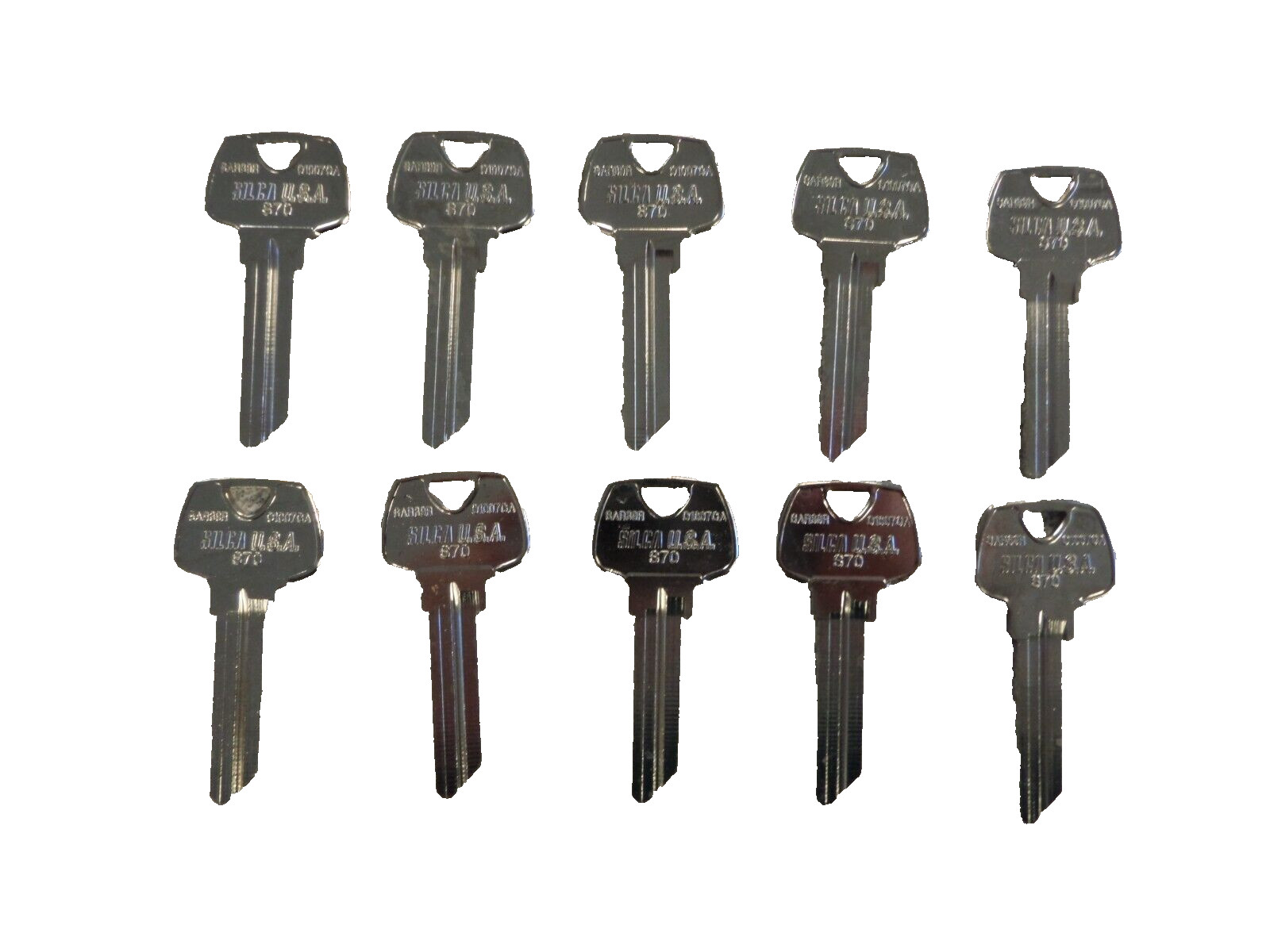 SILCA S70 SARGENT O1007CA KEY BLANKS PACK OF 10