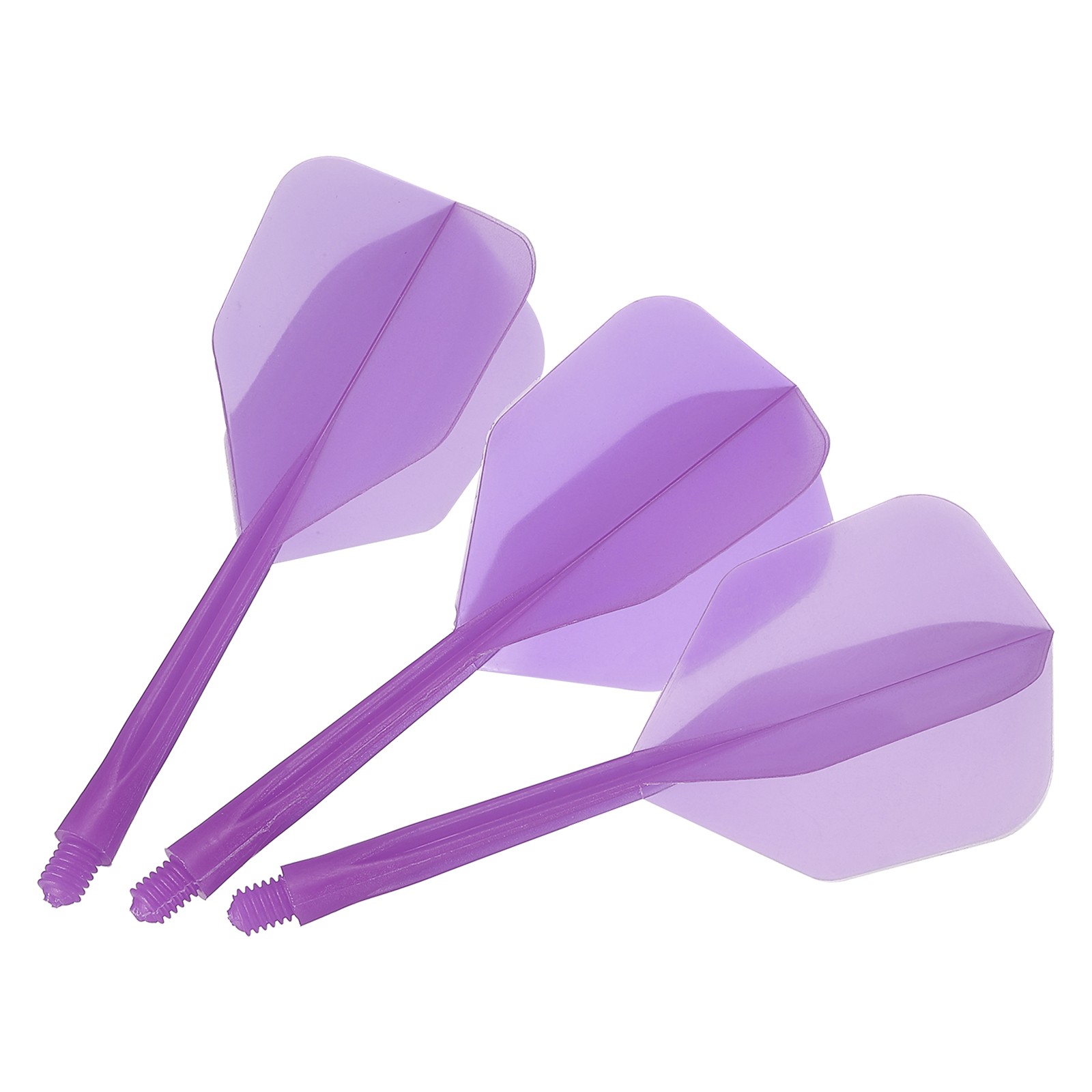 Integrated Dart Shaft and Flights 15 Pack 2BA Thread Plastic Dart Flights Purple