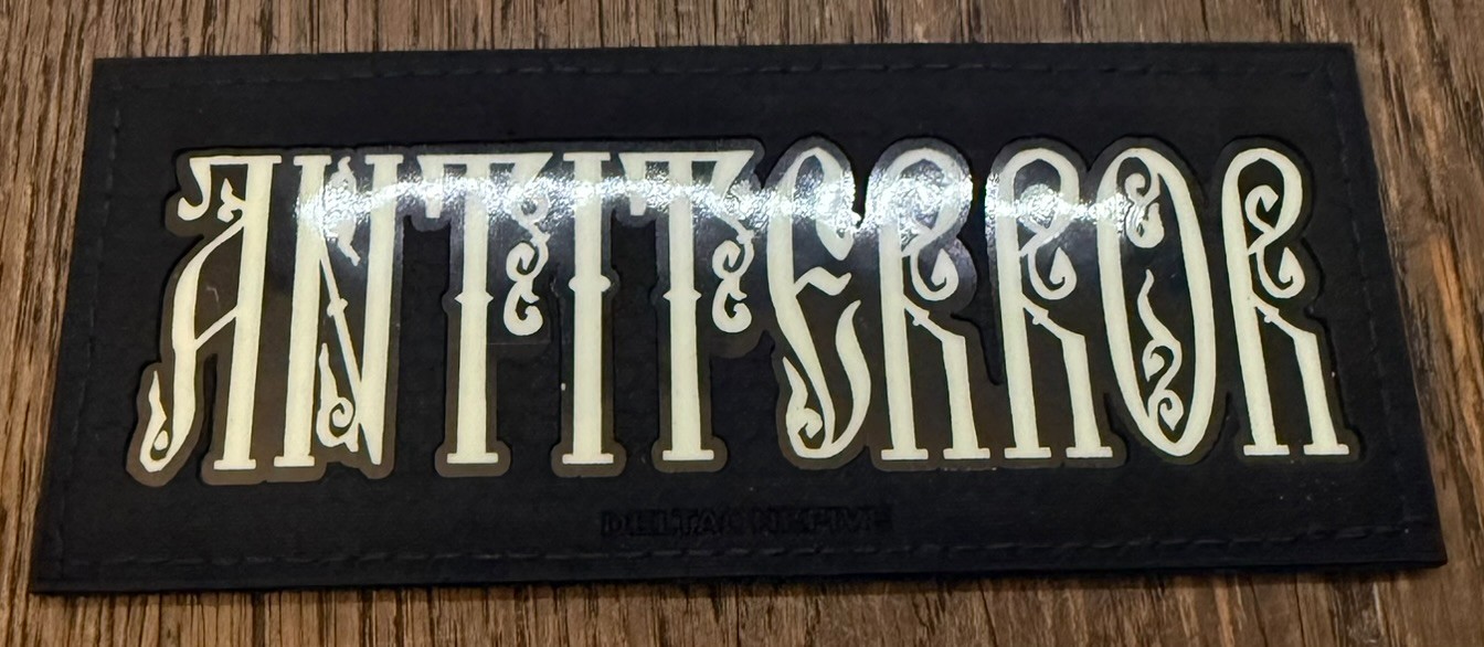 Distrikt15 "Antiterror" Patch Glow In The Dark Rare