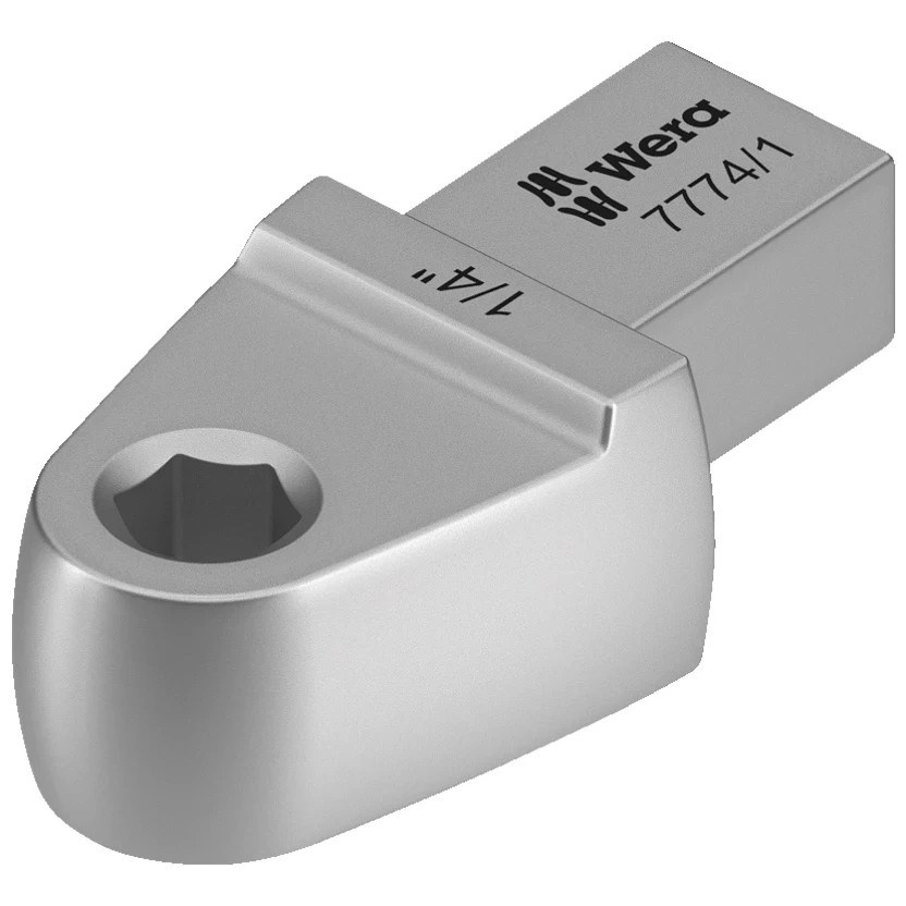 WERA 05078640001 7774/1 Bit adapter insert, 1/4", 9x12 x 1/4" x 41.85 mm
