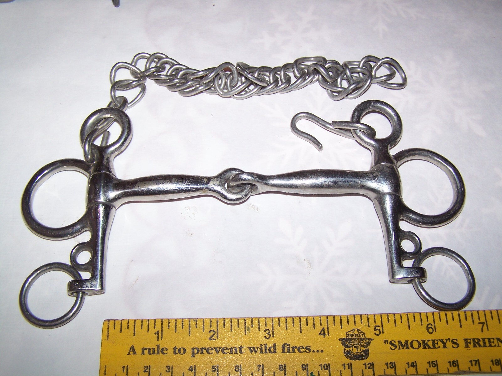 Metalab Stainless Steel Short Shank Jointed Pelham Snaffle Bit 5" Mouth