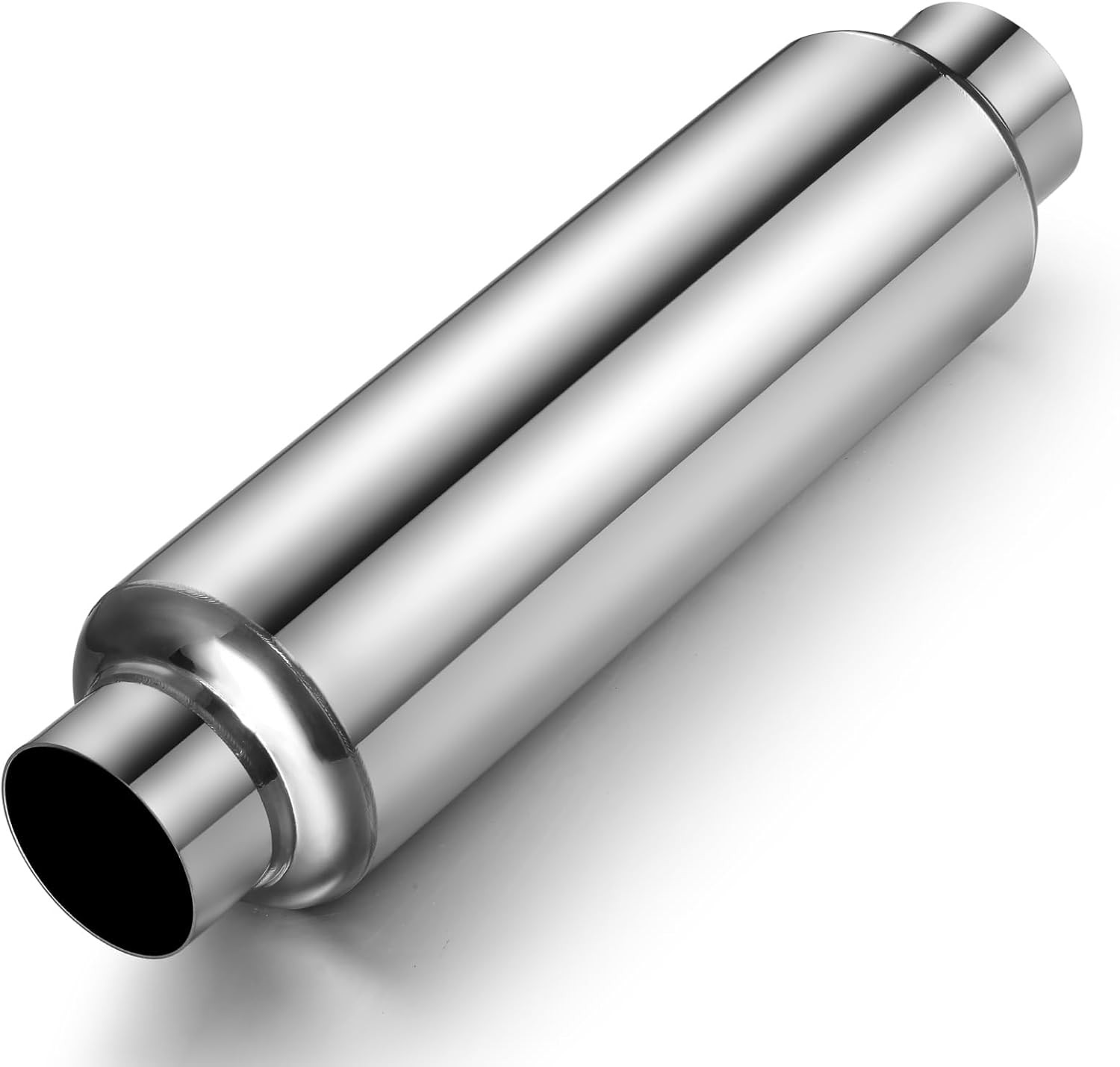2.5" Inlet Outlet Stainless Steel Exhaust Resonator 11.5" Length Universal Pipe