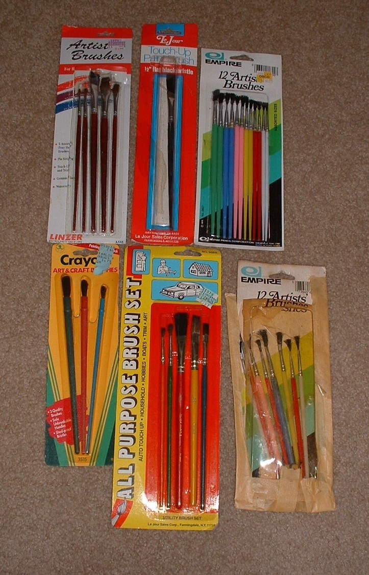 Assorted Small Artist Brushes New
