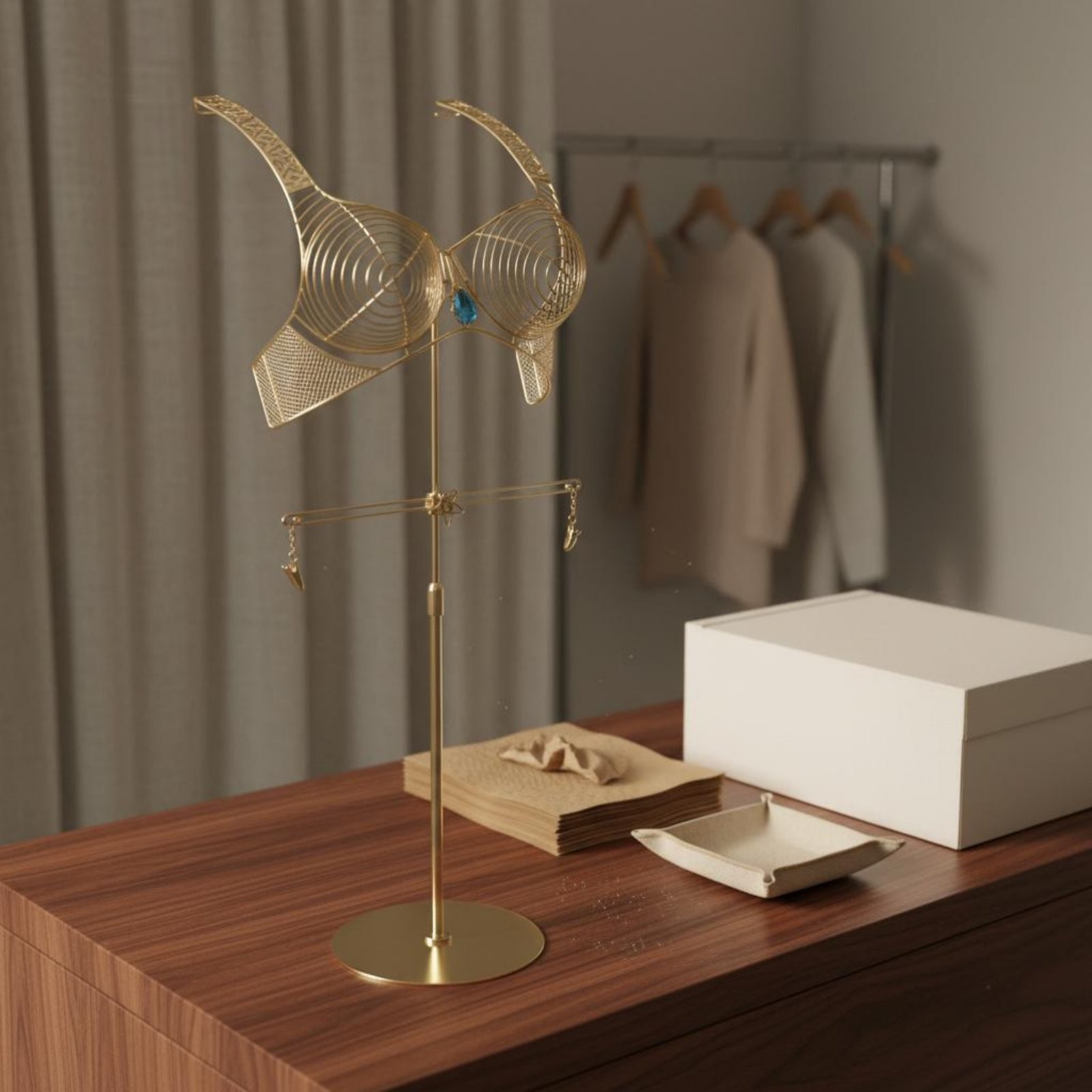 Underwear Display Stand Metal Wire Display Frame Fixture Stable Base